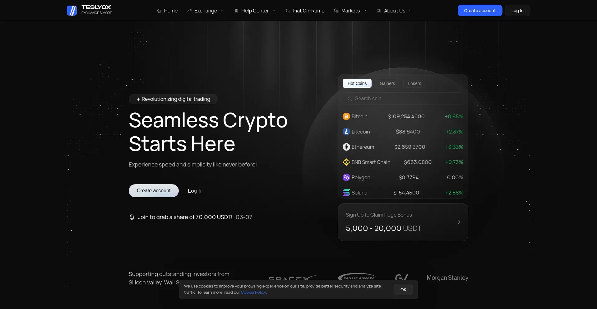 Website screenshot of Teslyox.com