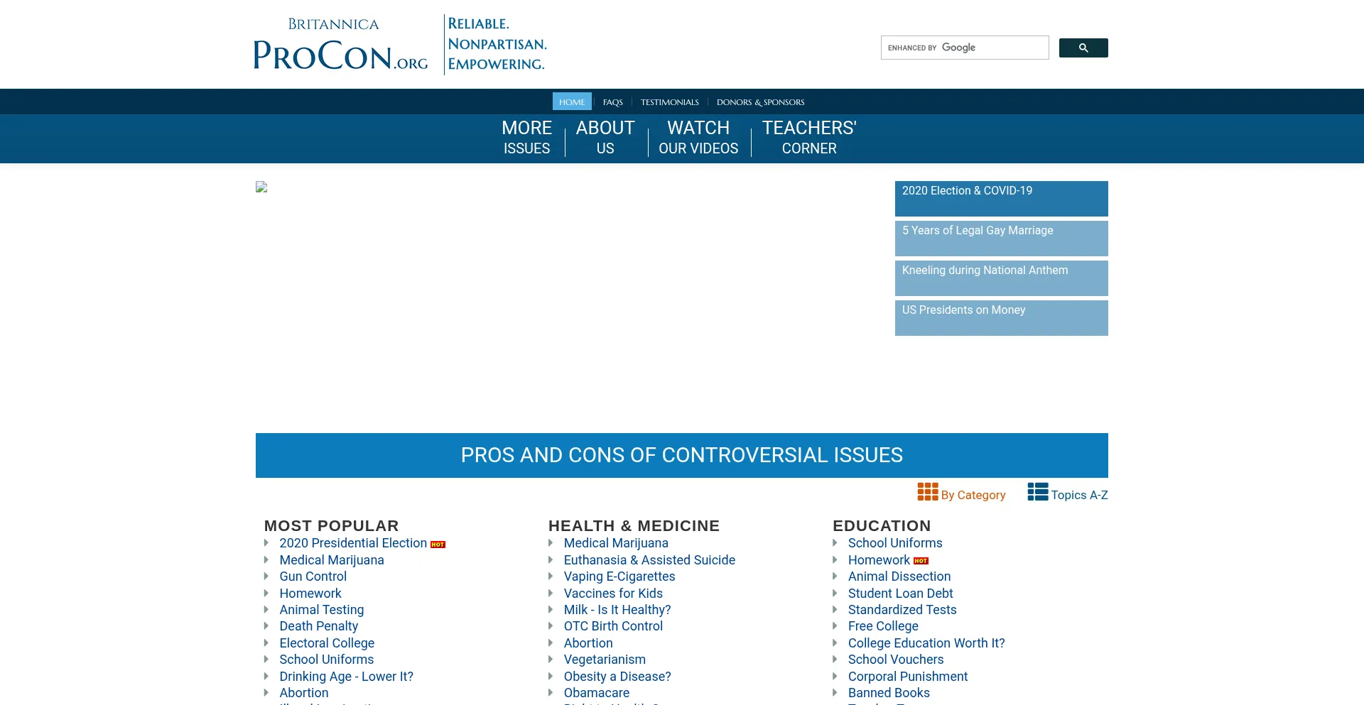 Testing-www.procon.org