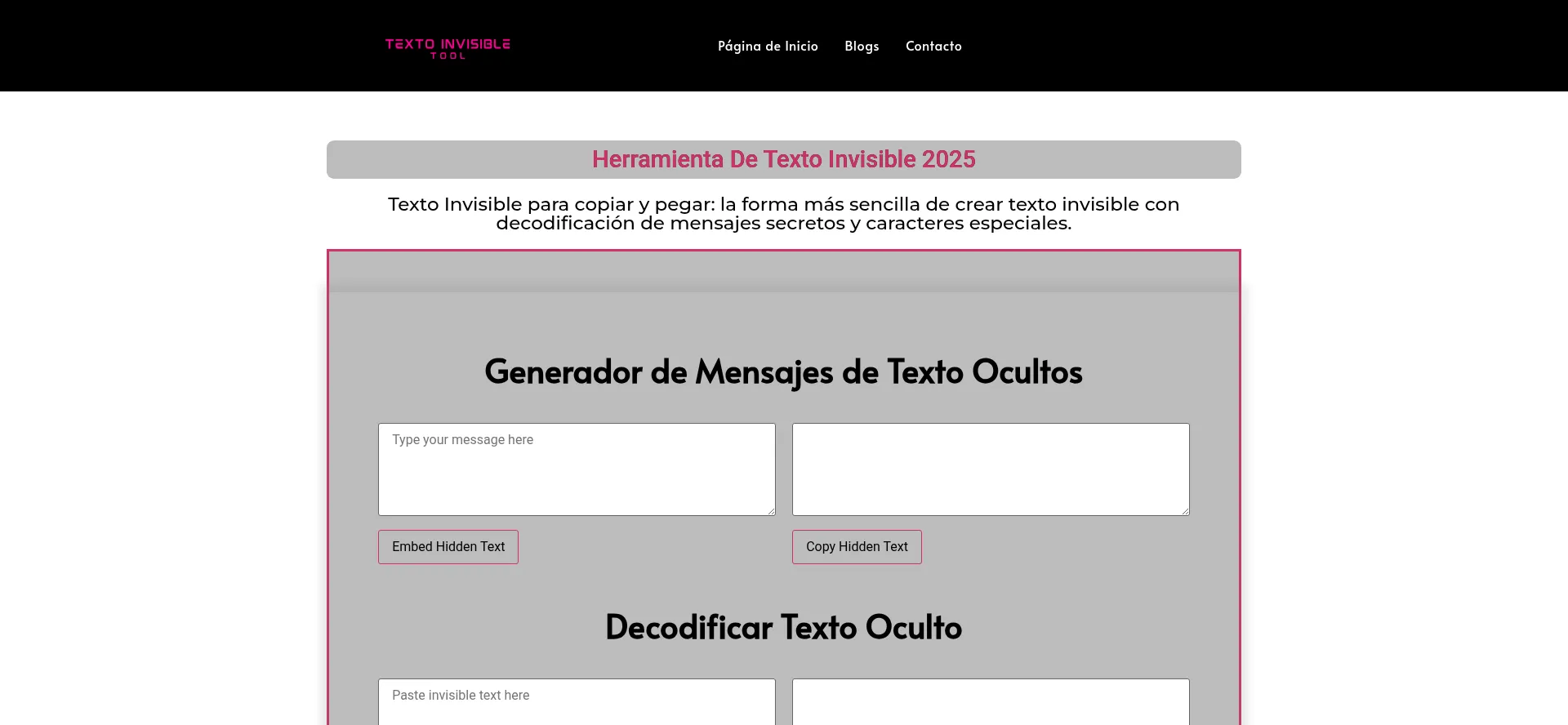 Textoinvisibletool.com
