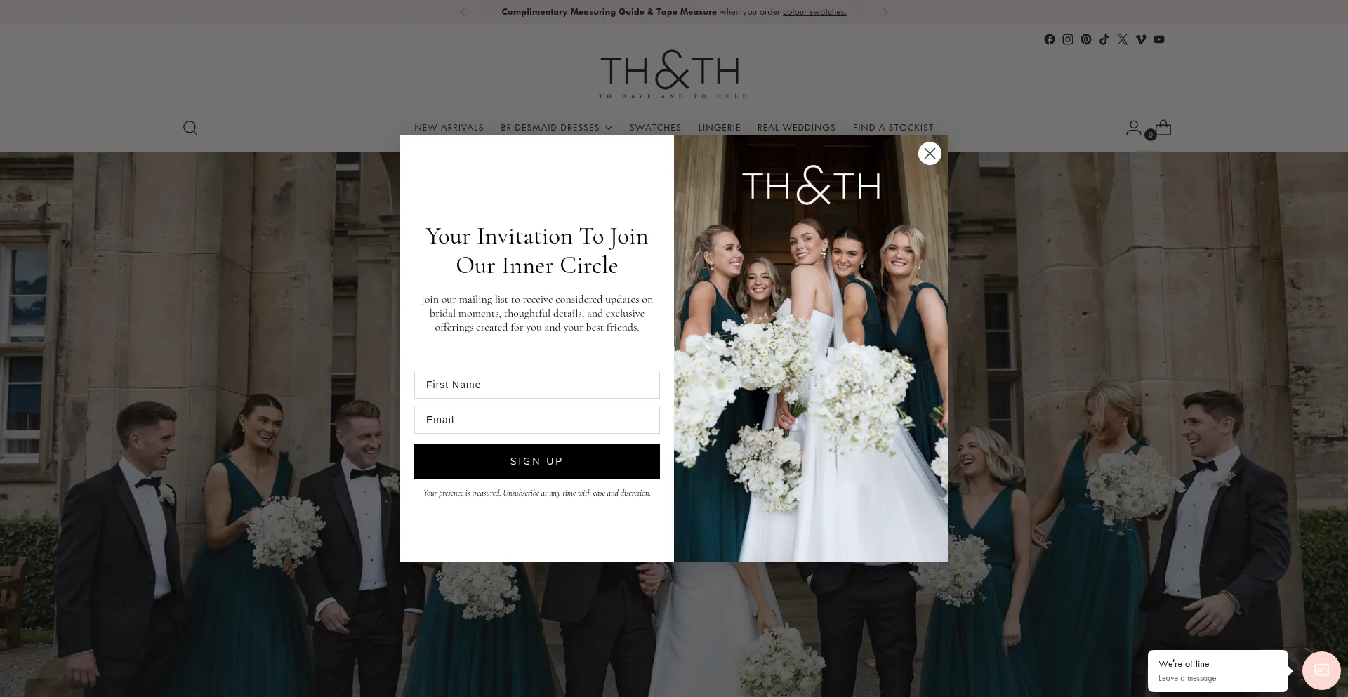 Website screenshot of Thandth.com