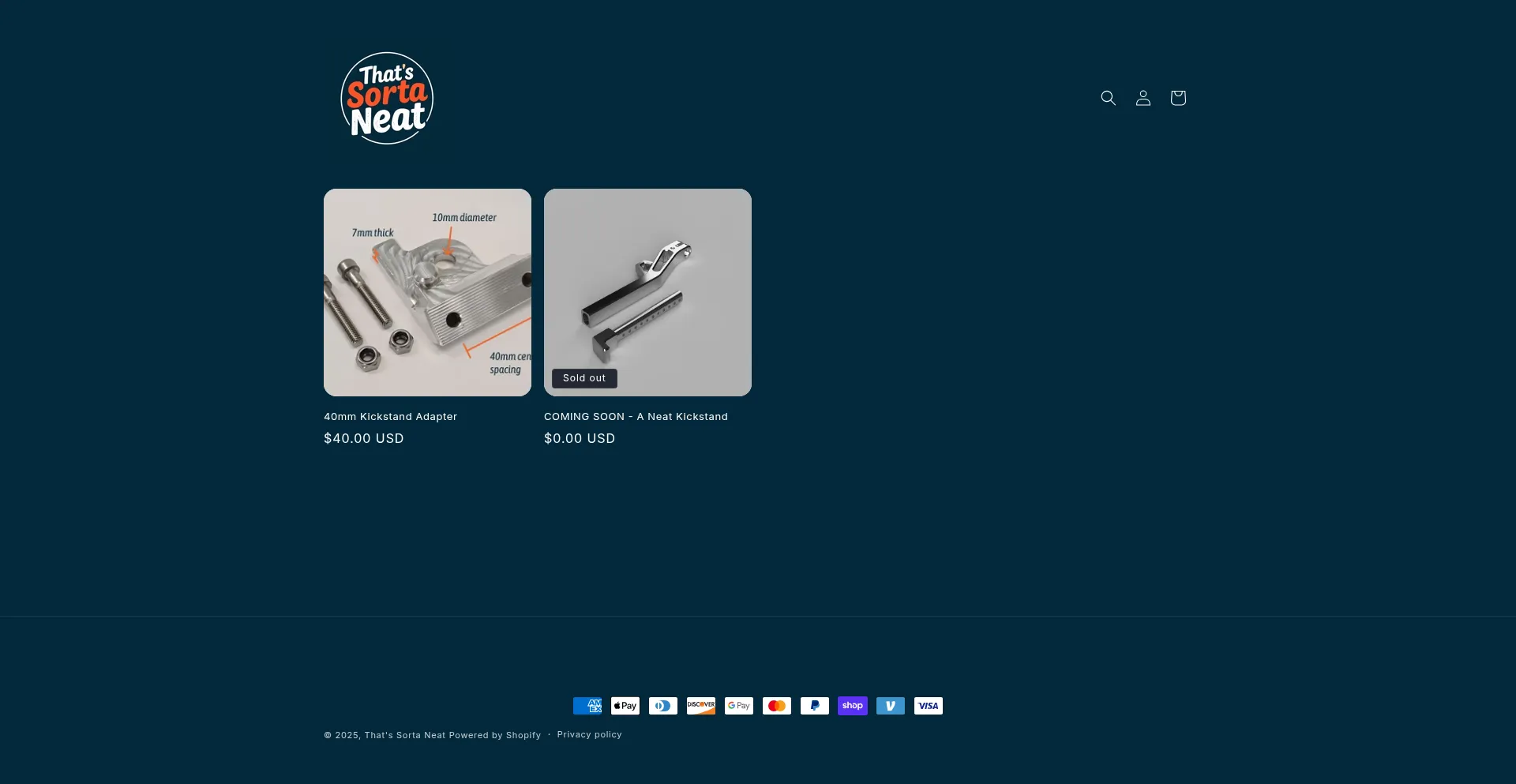 Website screenshot of Thatssortaneat.com