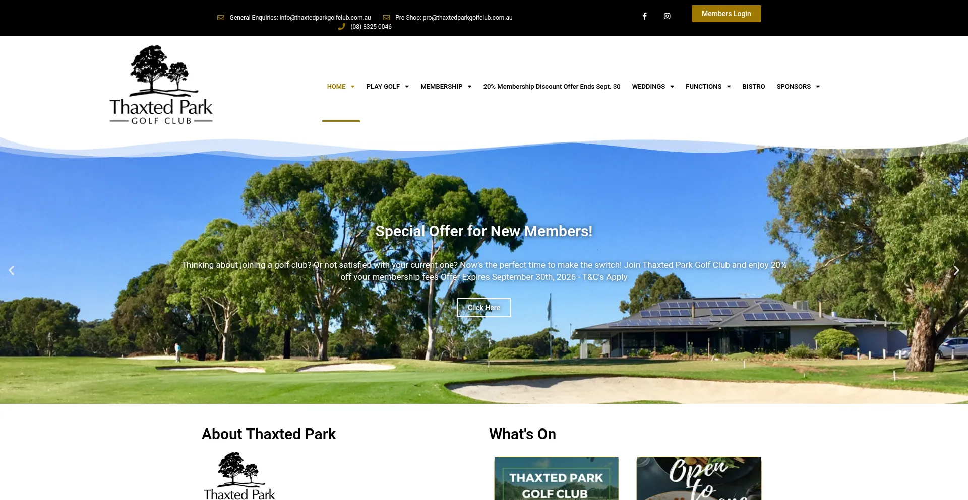 Thaxtedparkgolfclub.com.au