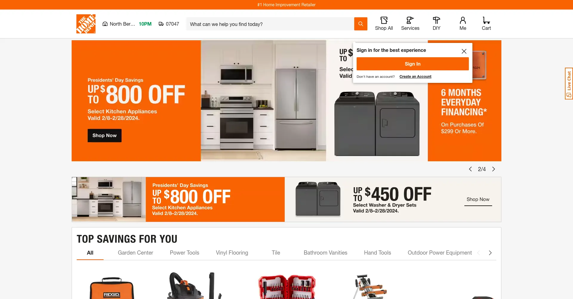 Website screenshot of Thd.co