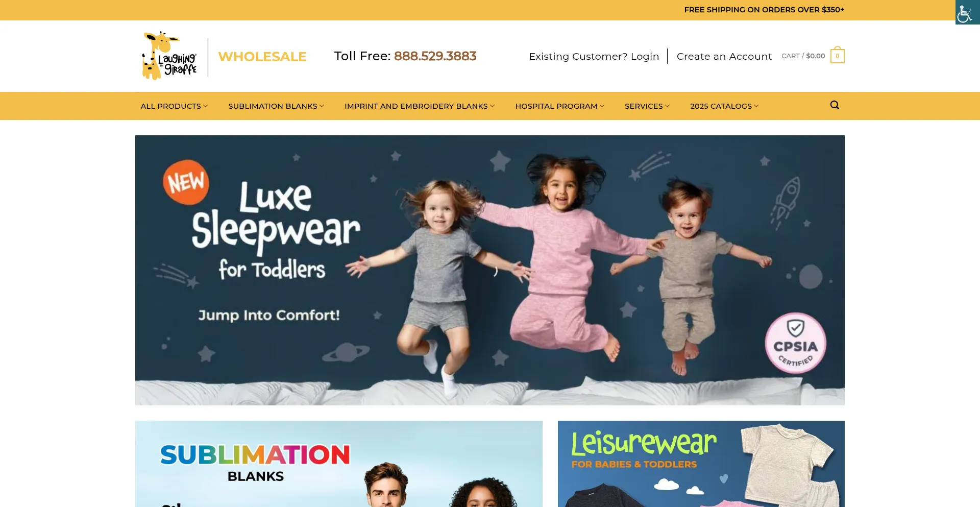 Website screenshot of The-laughing-giraffe.com