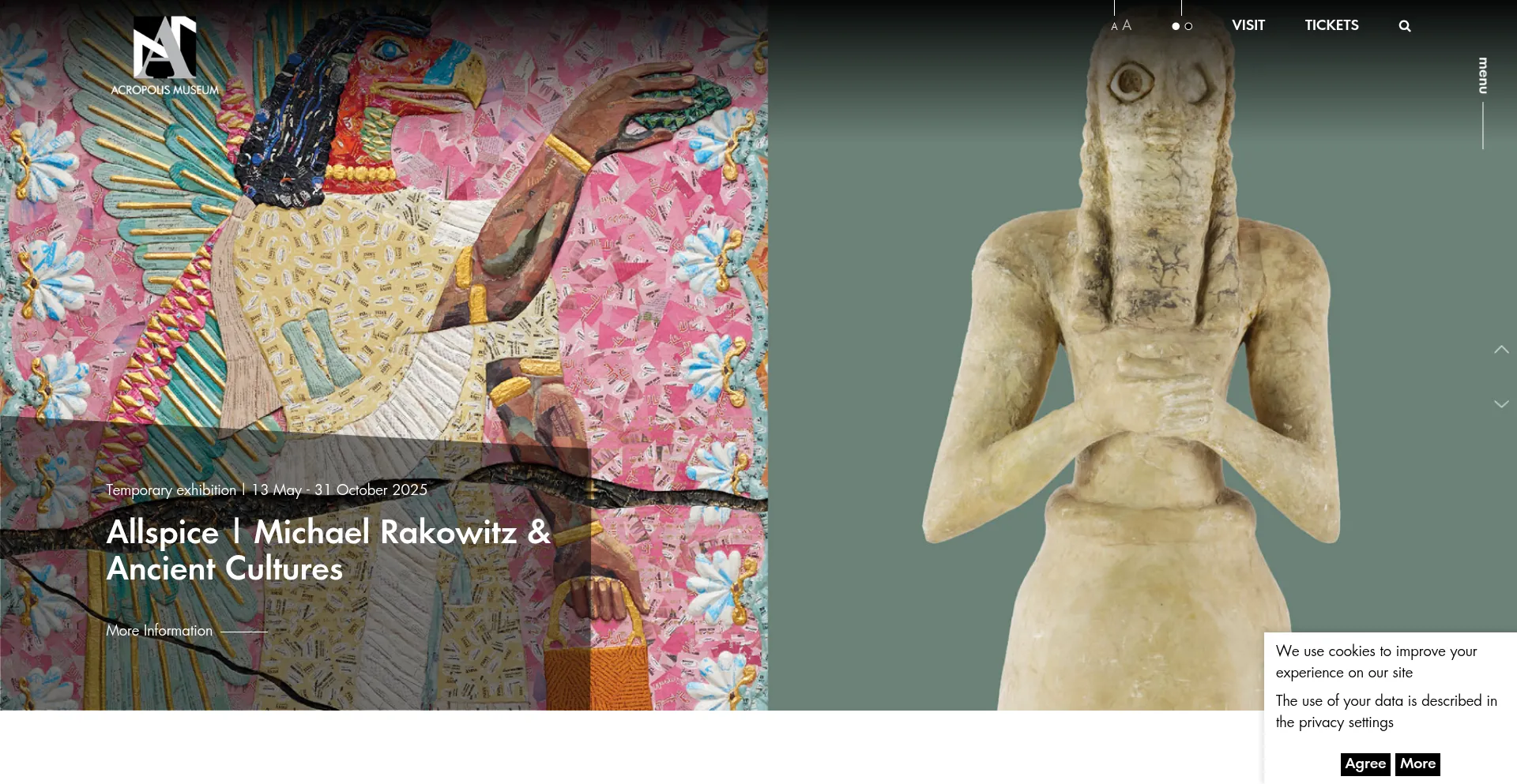 Website screenshot of Theacropolismuseums.com