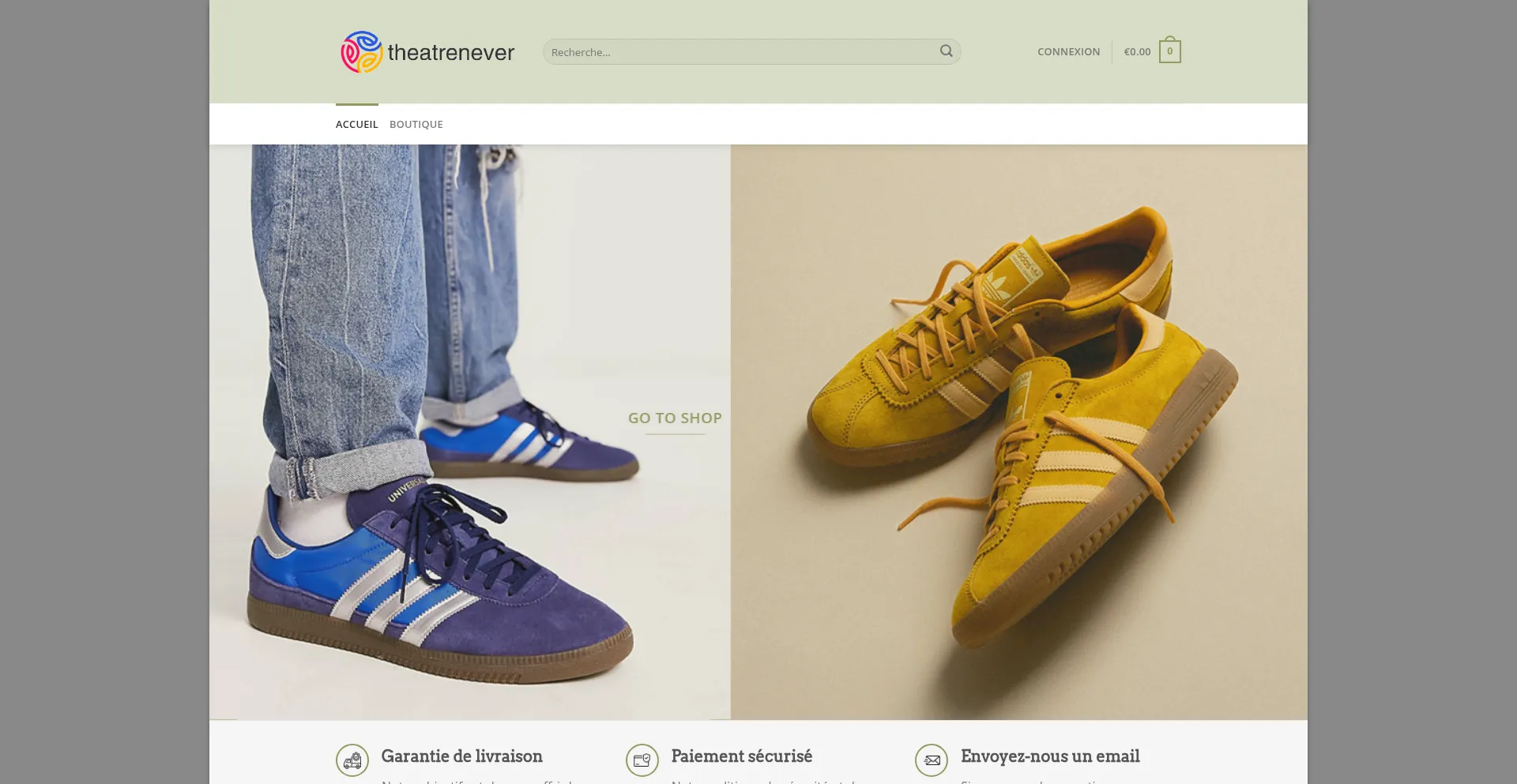 Website screenshot of Theatrenevers.fr
