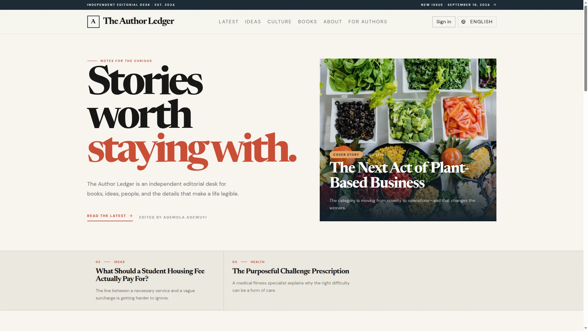 Theauthorledger.live