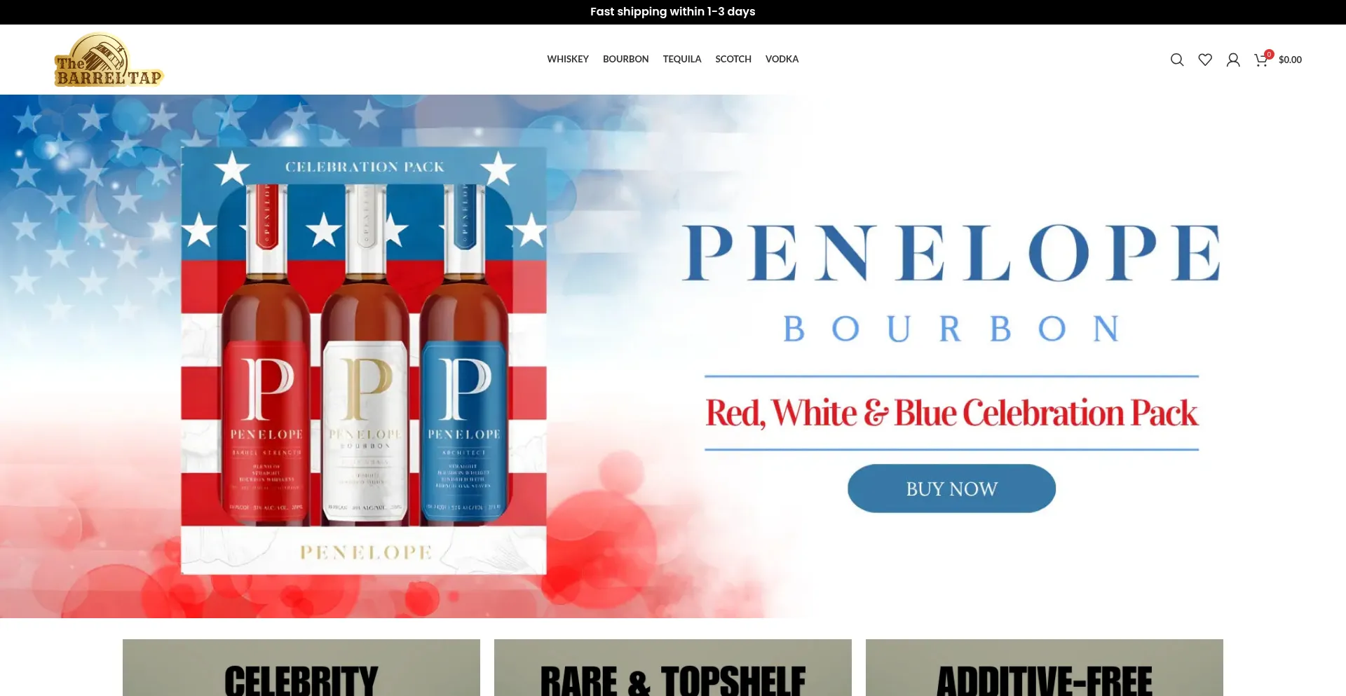 Website screenshot of Thebarreltapclub.shop