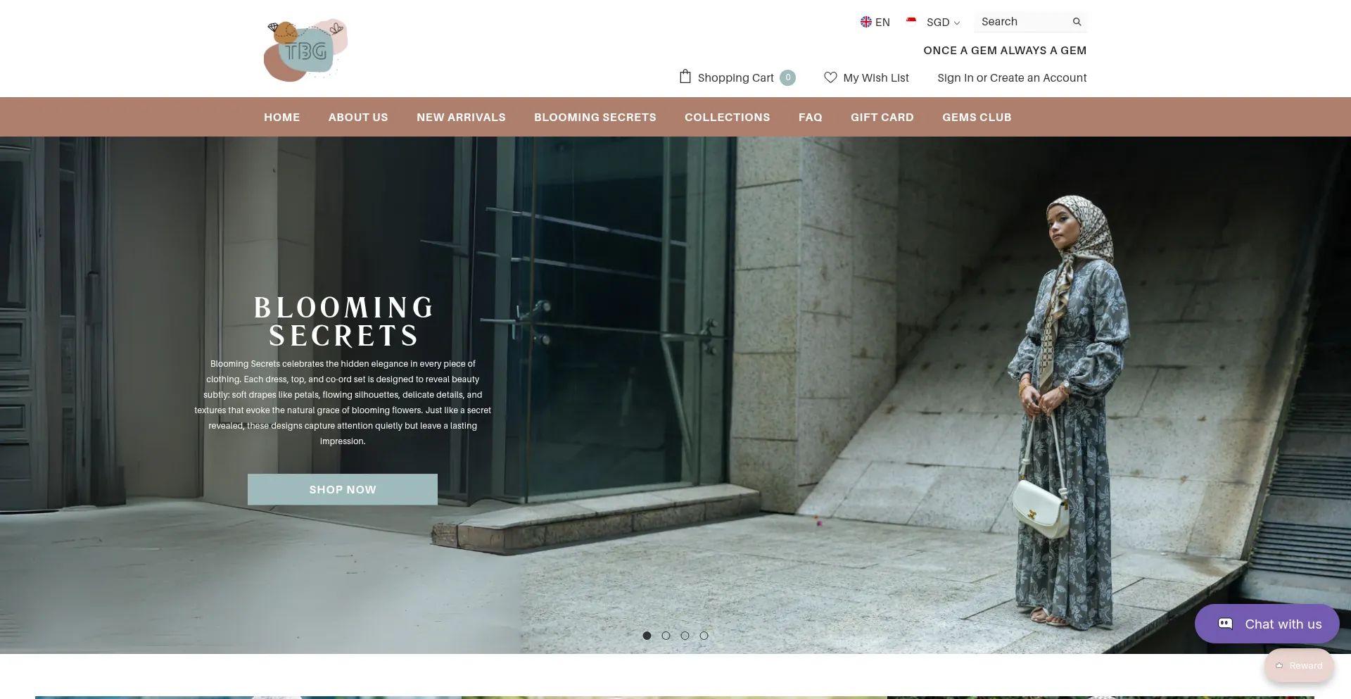 Website screenshot of Thebubblygem.com