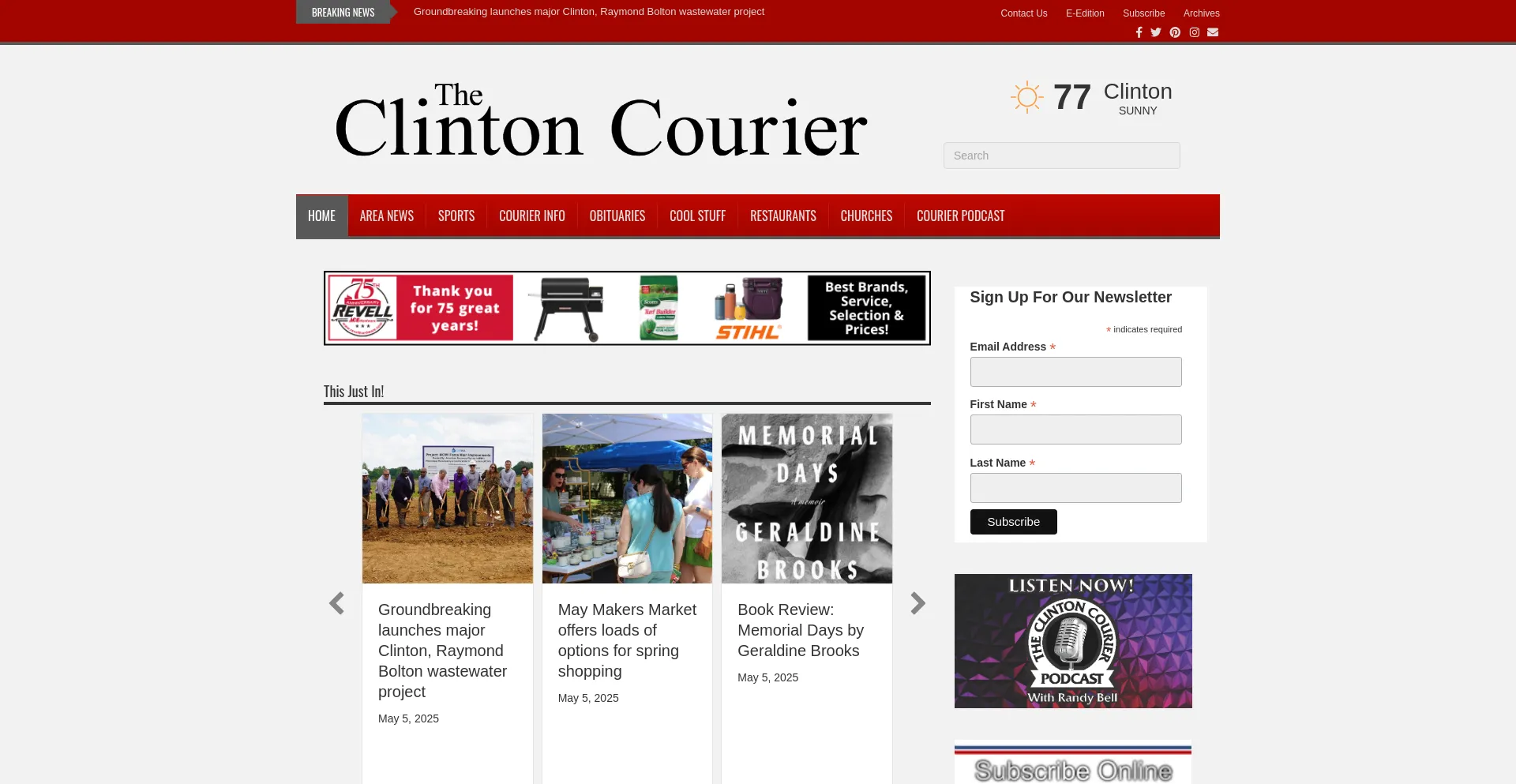 Theclintoncourier.net