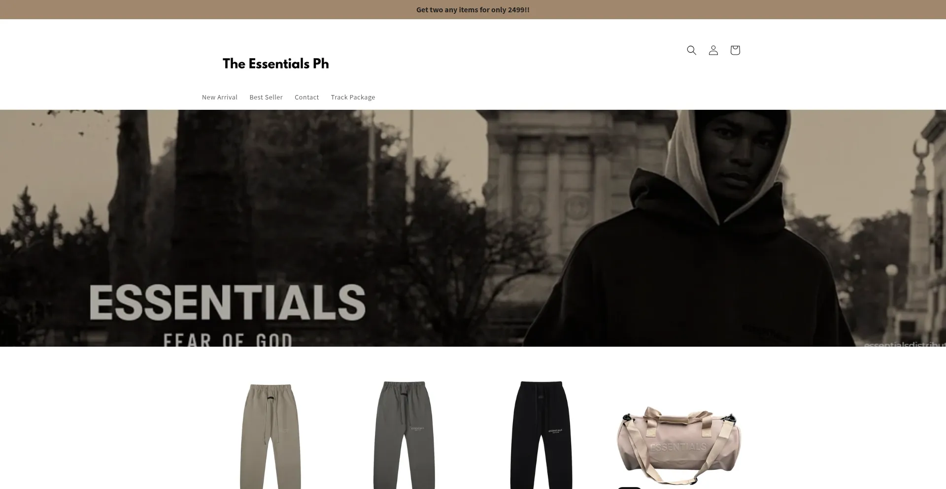 Website screenshot of Theessentialsph.com