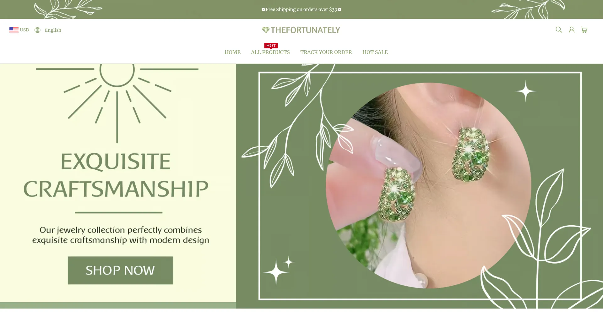 Website screenshot of Thefortunately.com