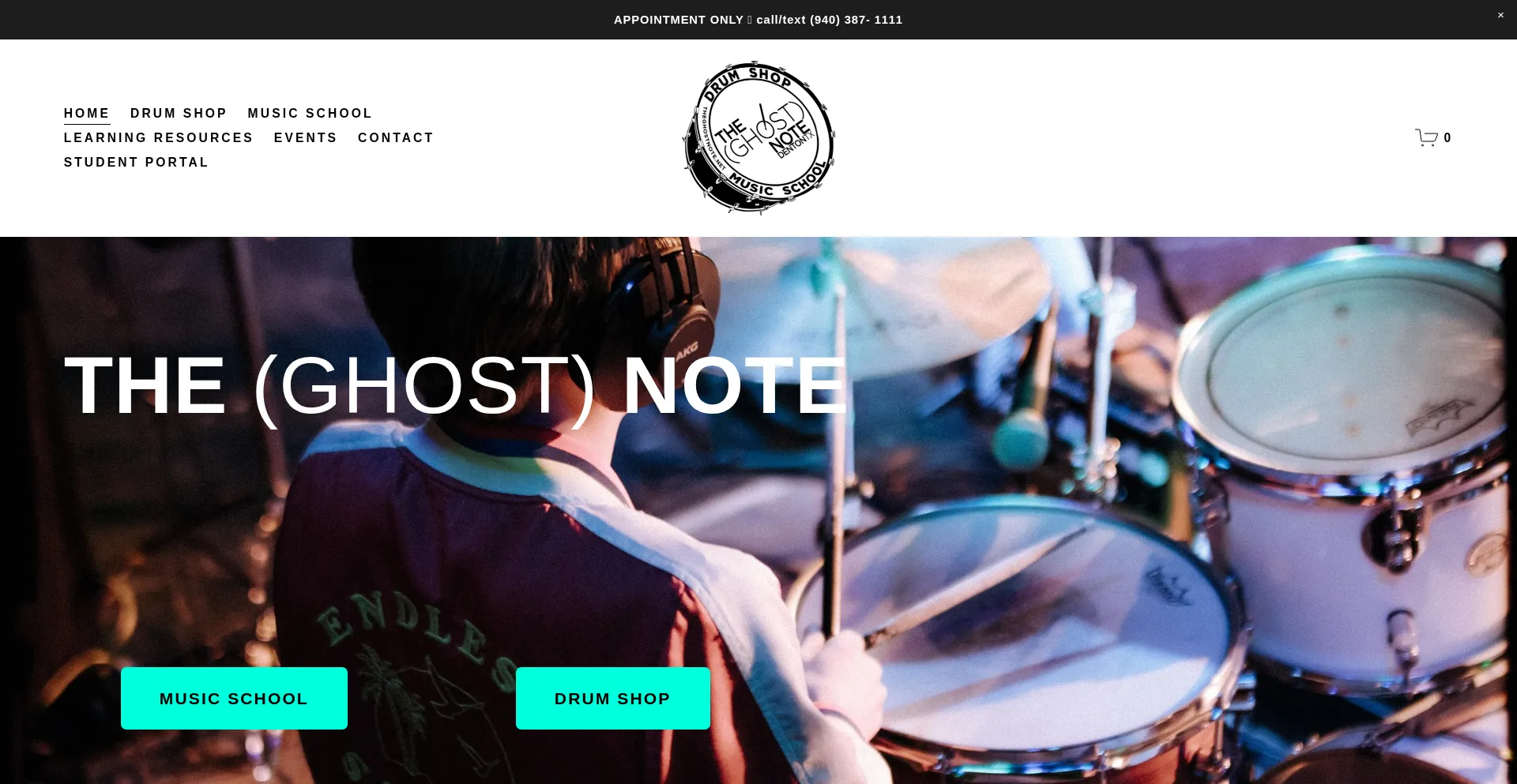 Website screenshot of Theghostnote.net