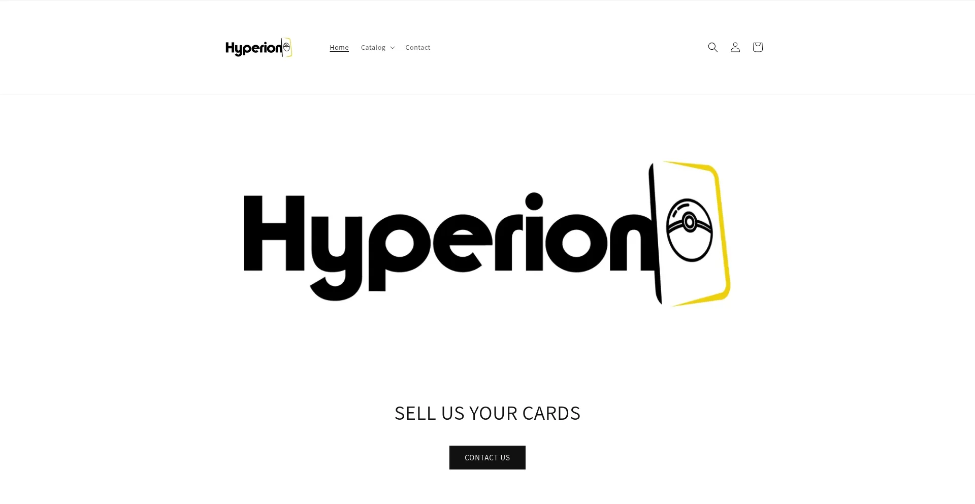Website screenshot of Thehyperiongames.com