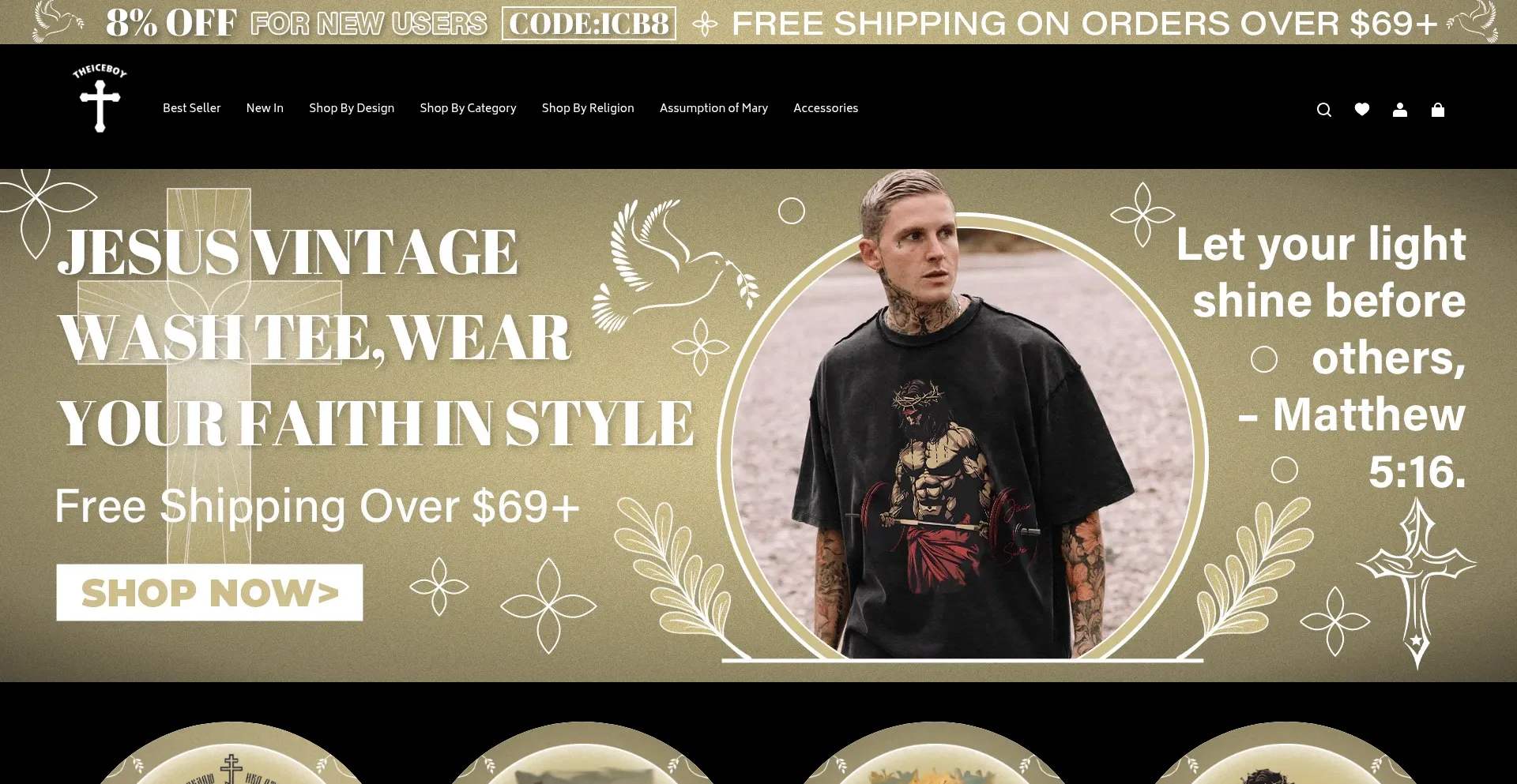 Website screenshot of Theiceboy.com