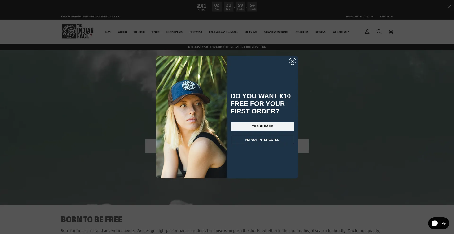 Website screenshot of Theindianface.com