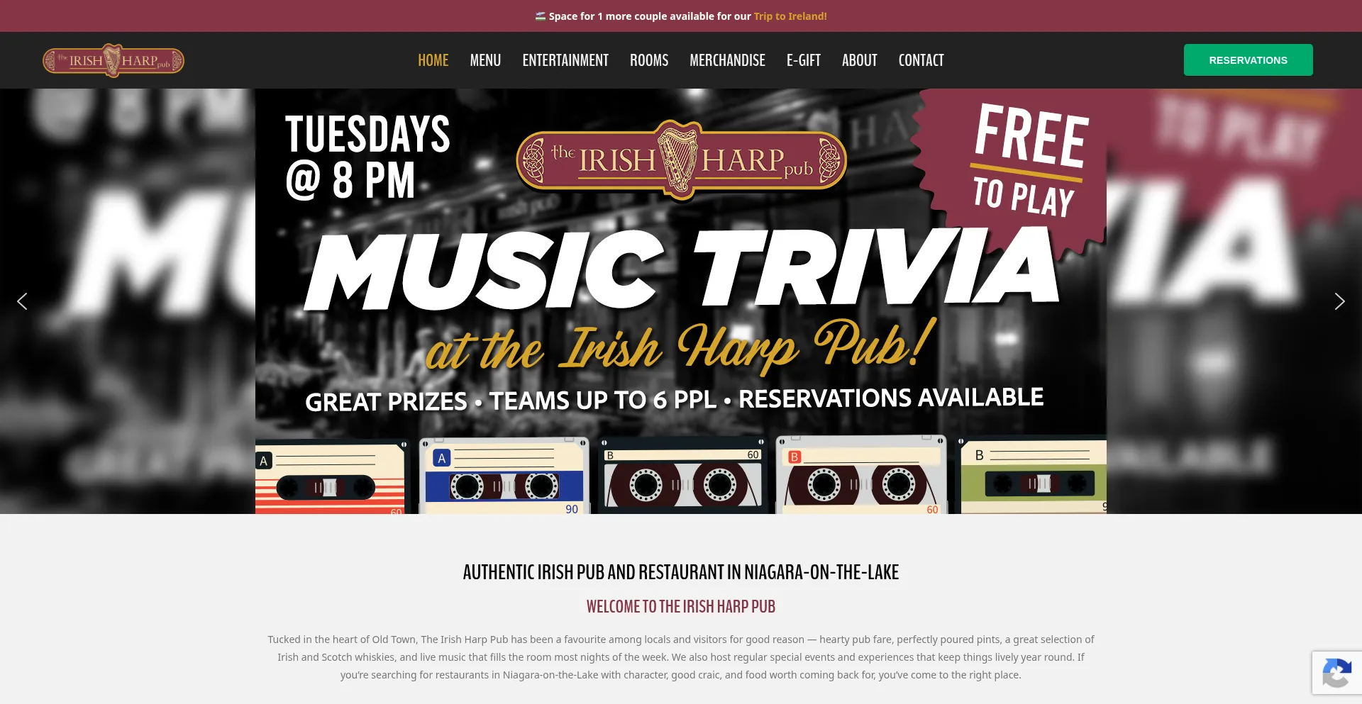 Theirishharppub.com