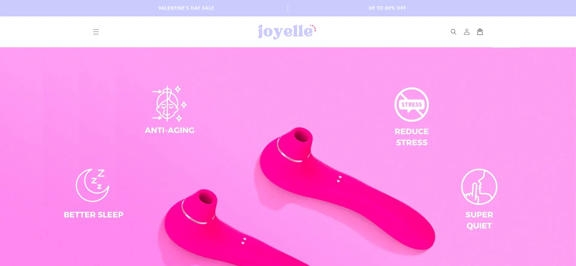 Website screenshot of Thejoyelle.com
