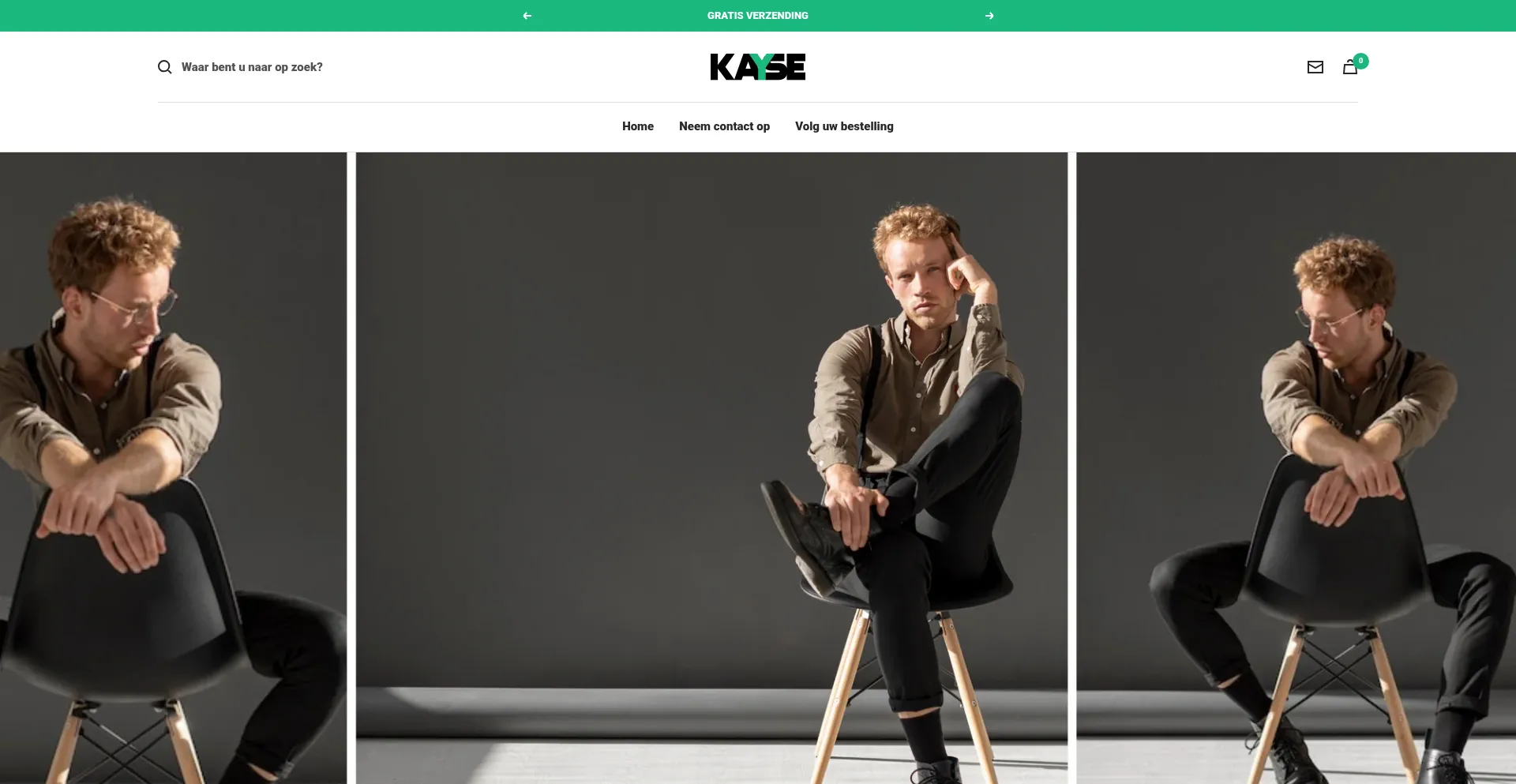 Website screenshot of Thekayse.com