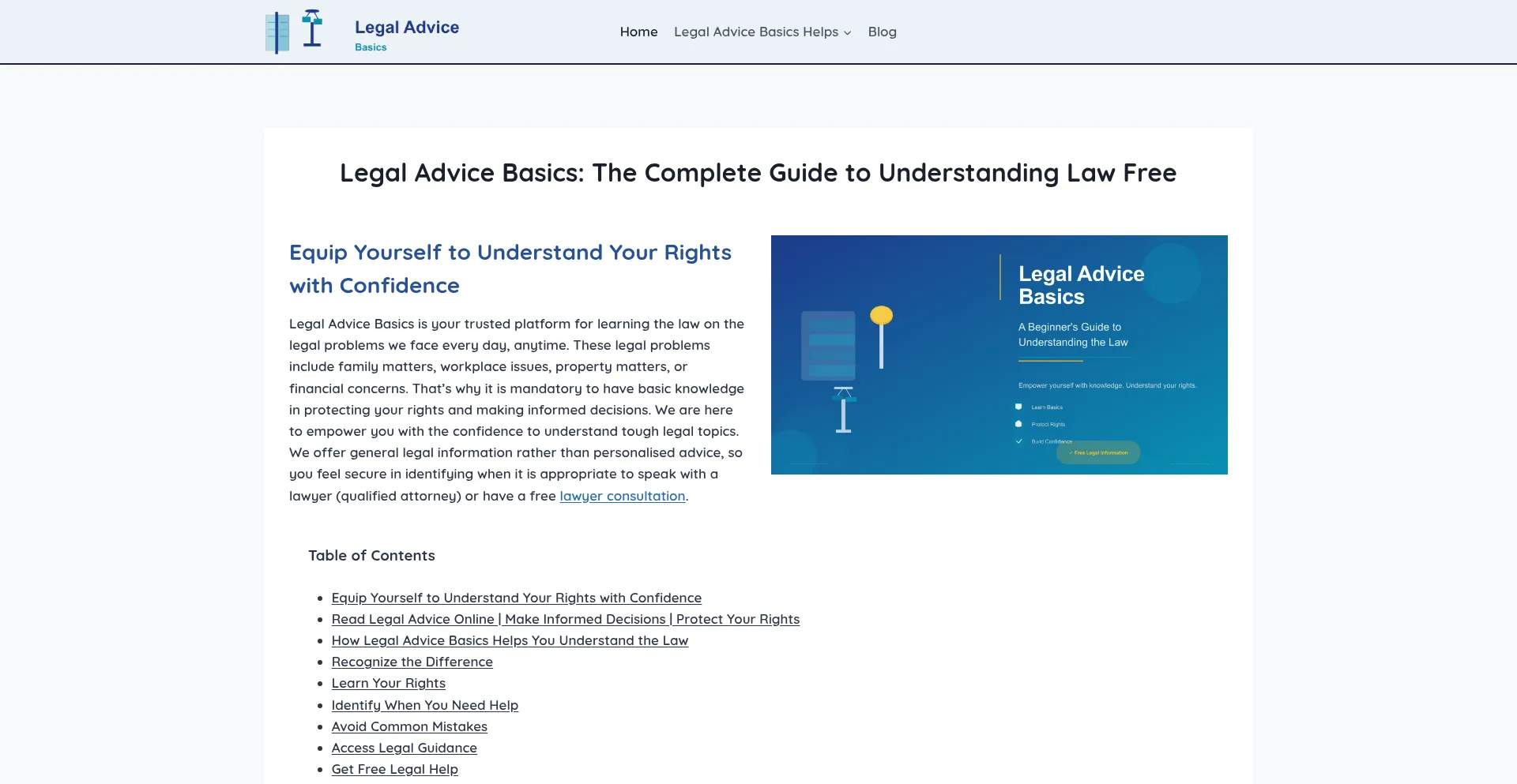 Thelegaladvicebasics.com