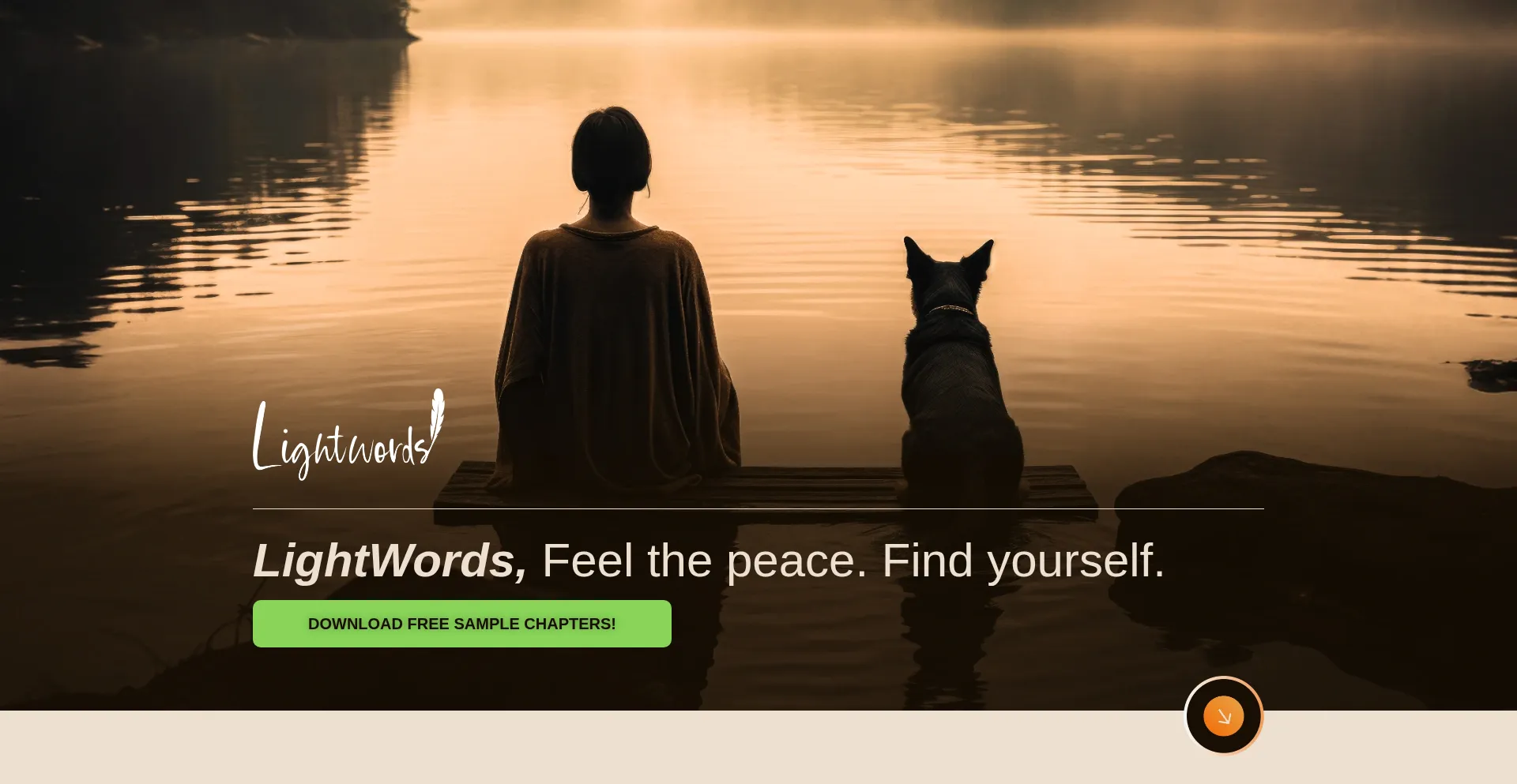 Website screenshot of Thelightwords.com