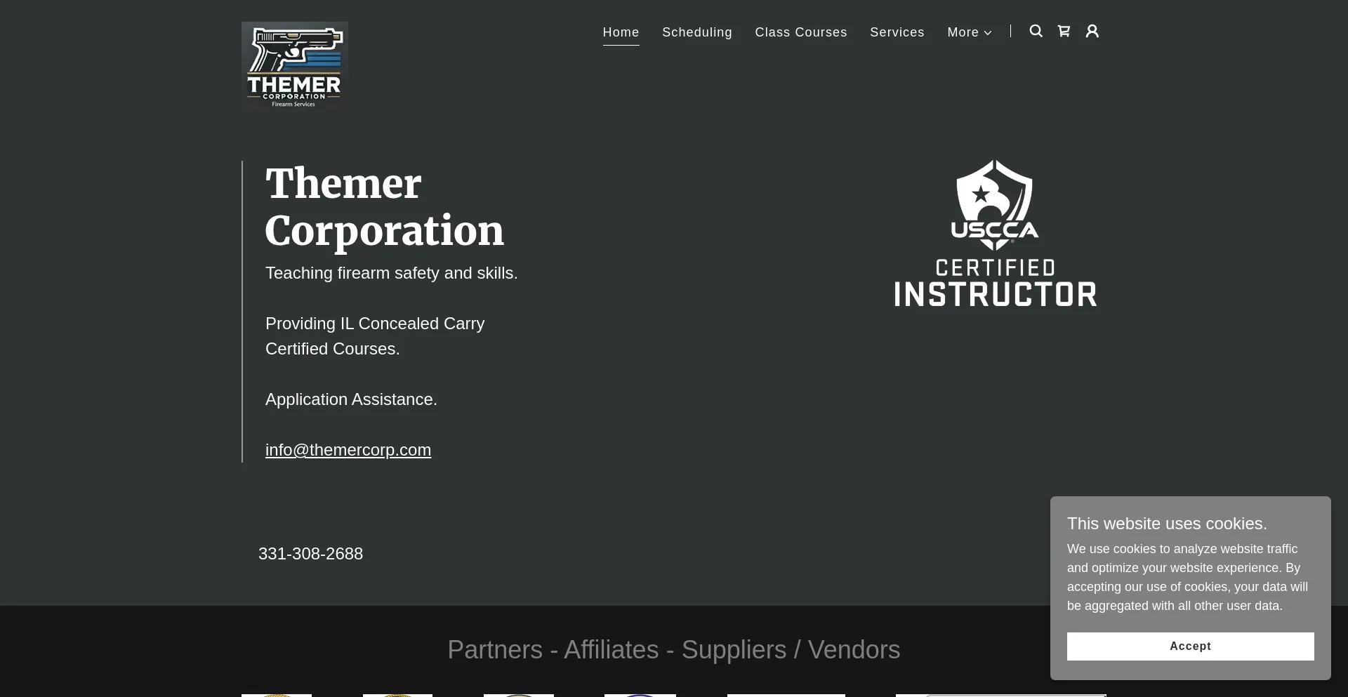 Website screenshot of Themercorp.com