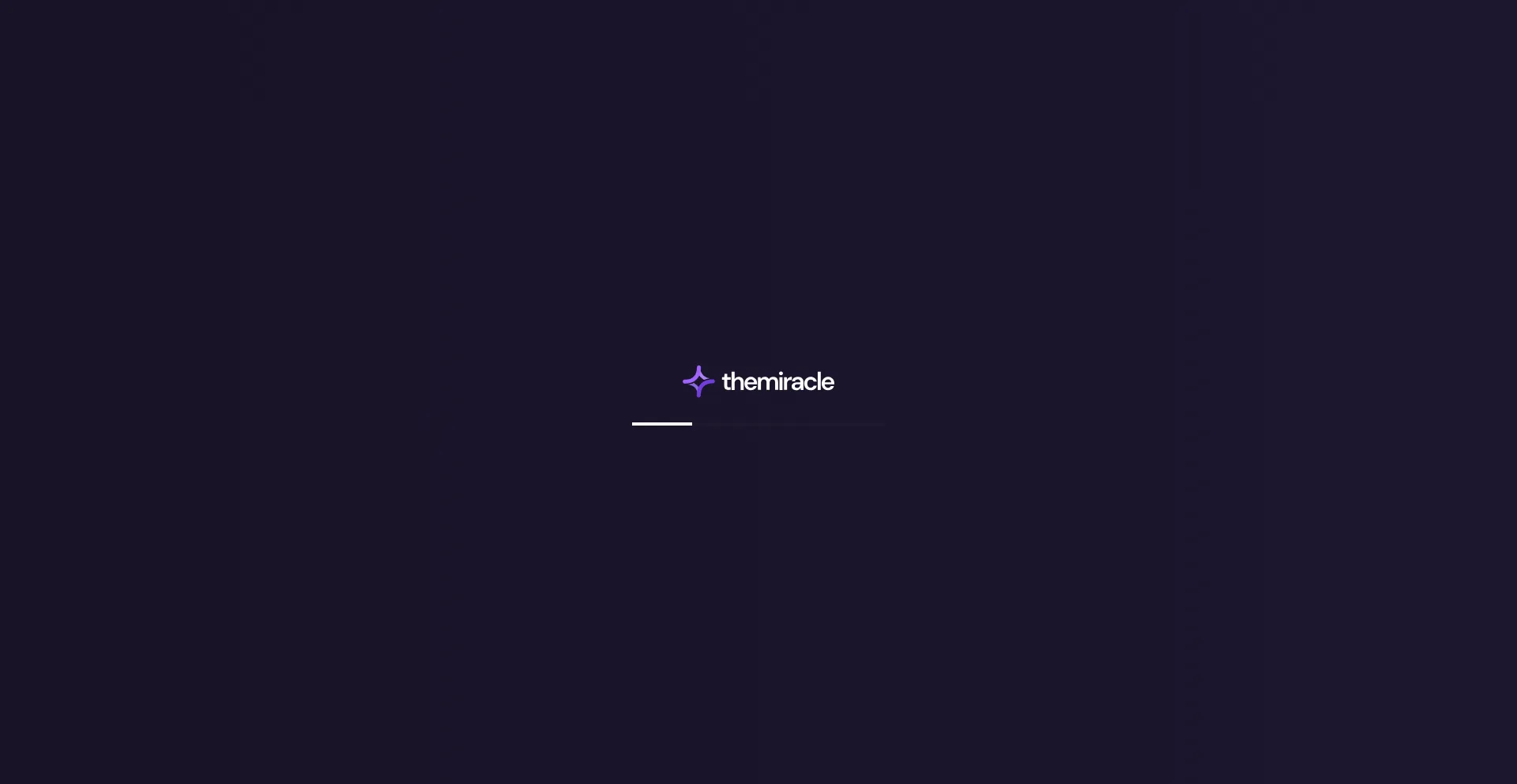 Website screenshot of Themiracle.io