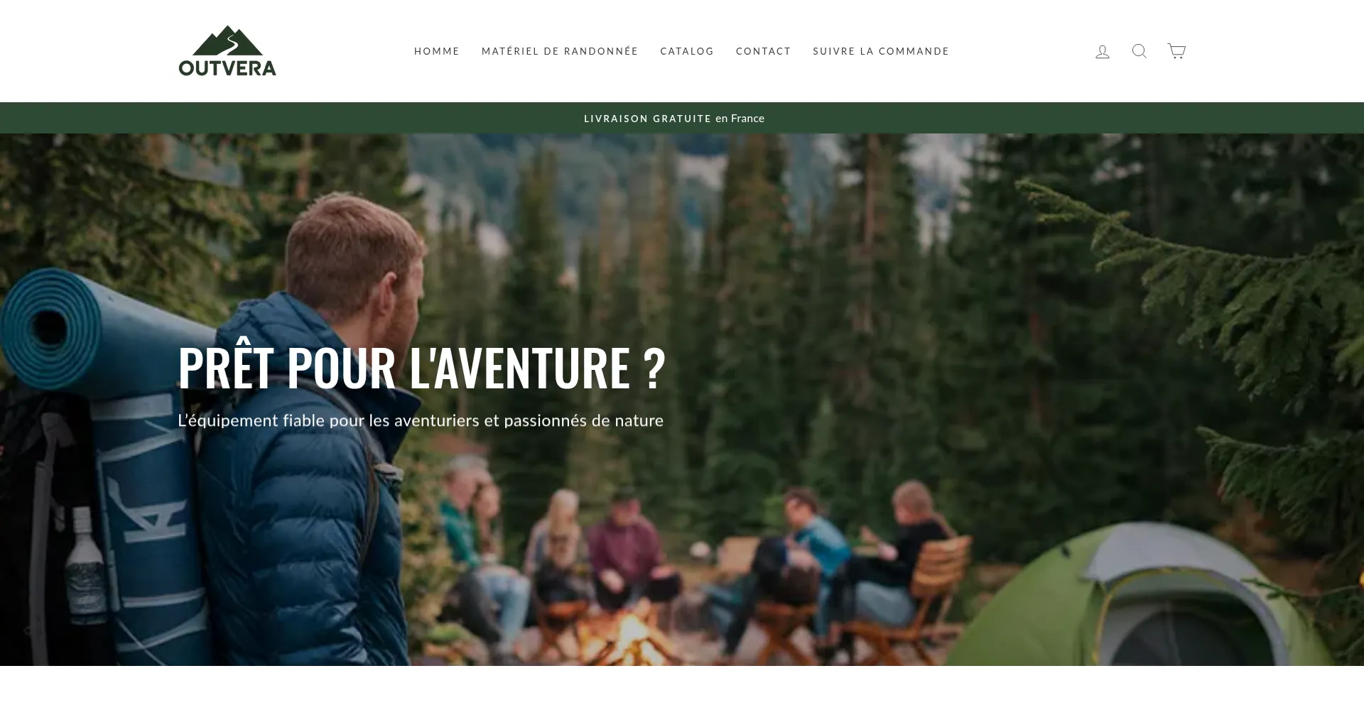 Website screenshot of Theoutvera.com