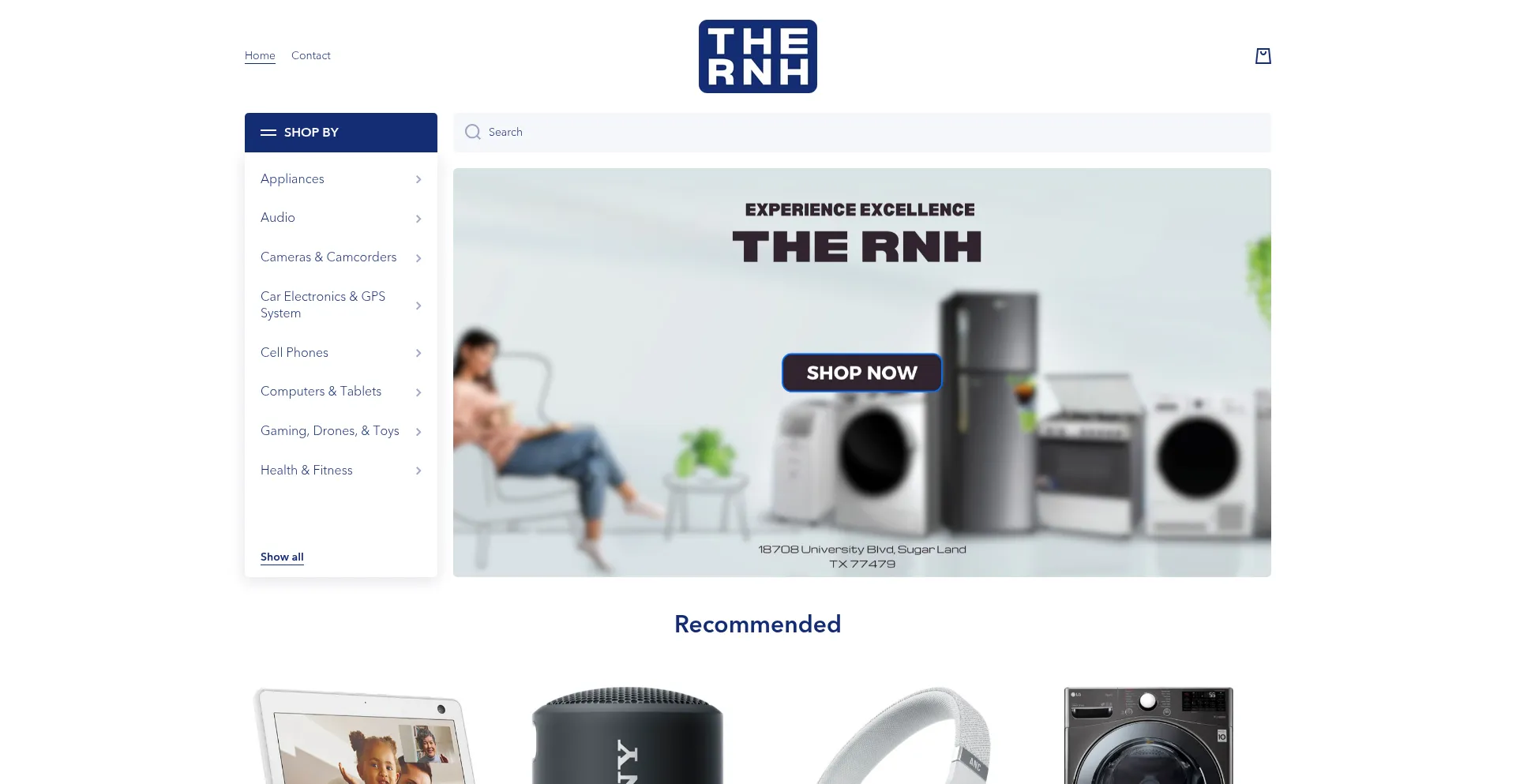 Website screenshot of Thernh.com