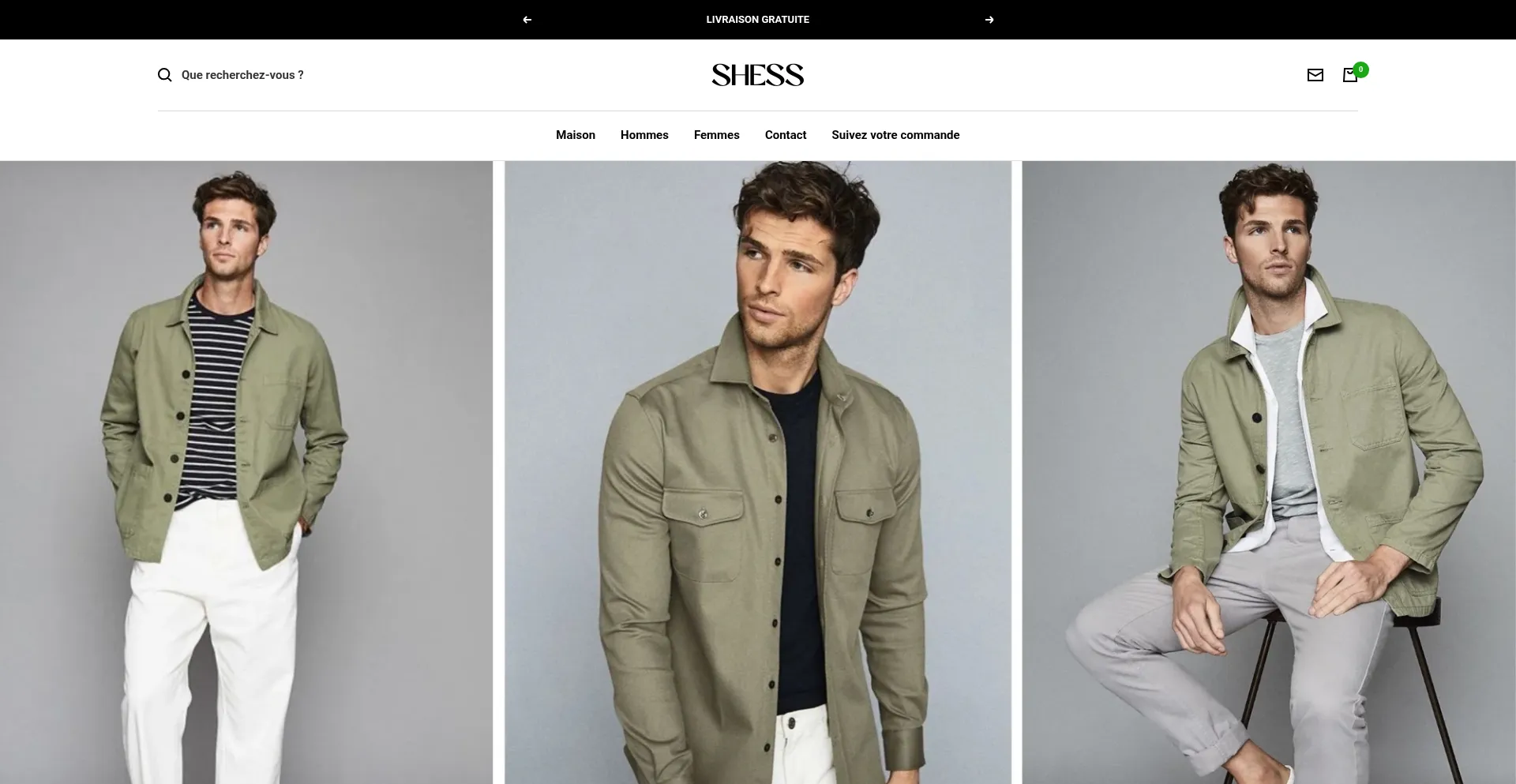 Website screenshot of Theshess.com