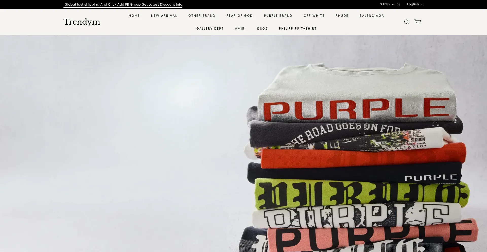 Website screenshot of Theshype.shop