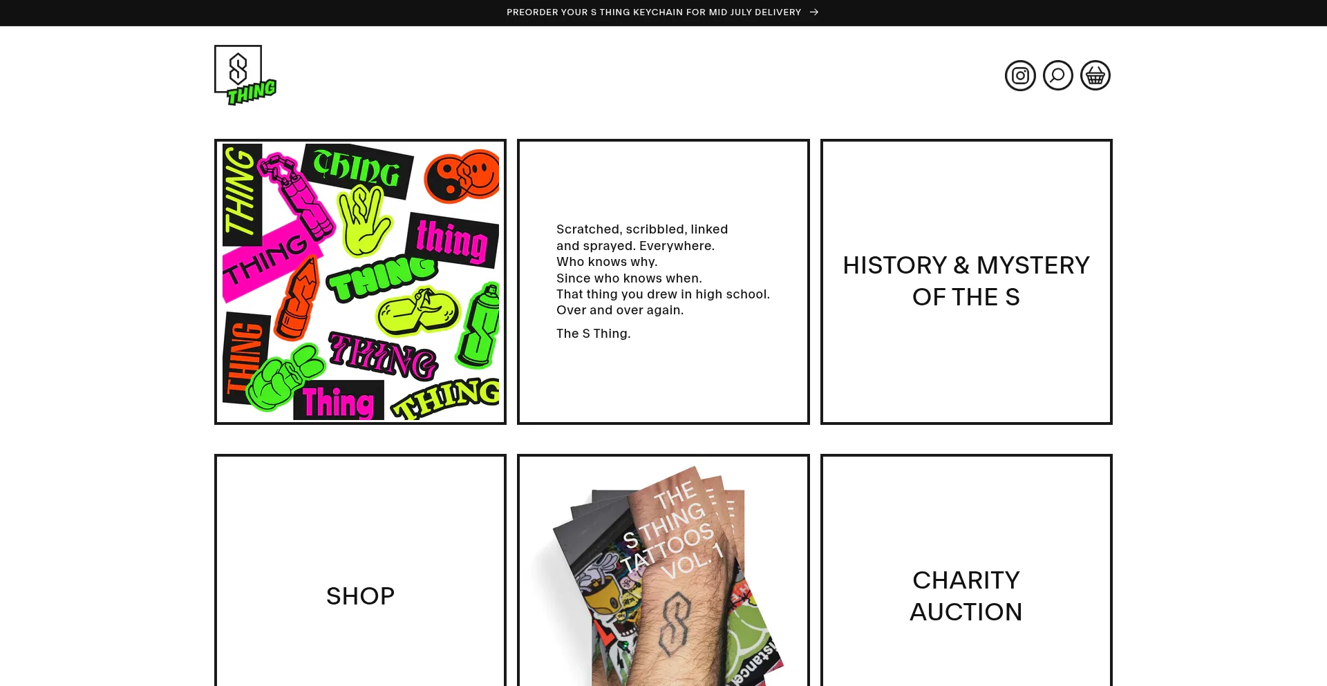 Website screenshot of Thesthing.com