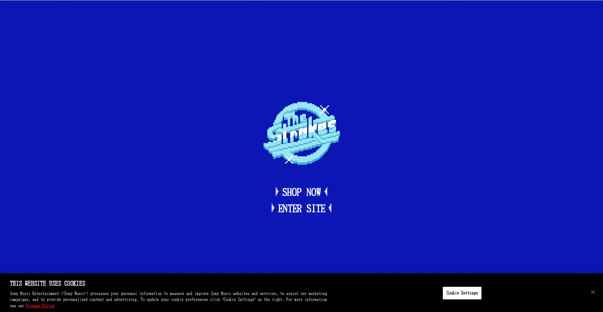 Website screenshot of Thestrokes.com