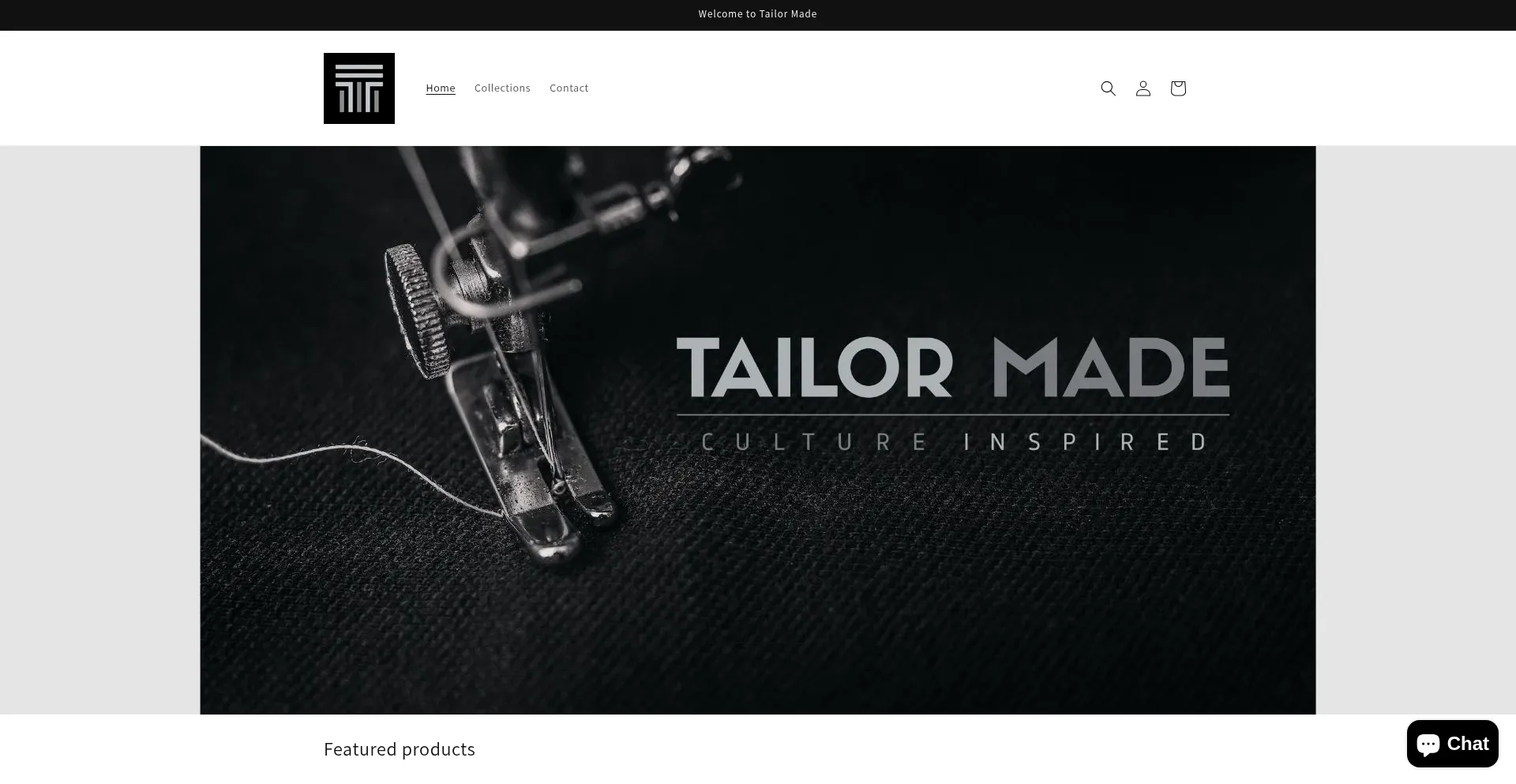 Website screenshot of Thetailormadebrand.com