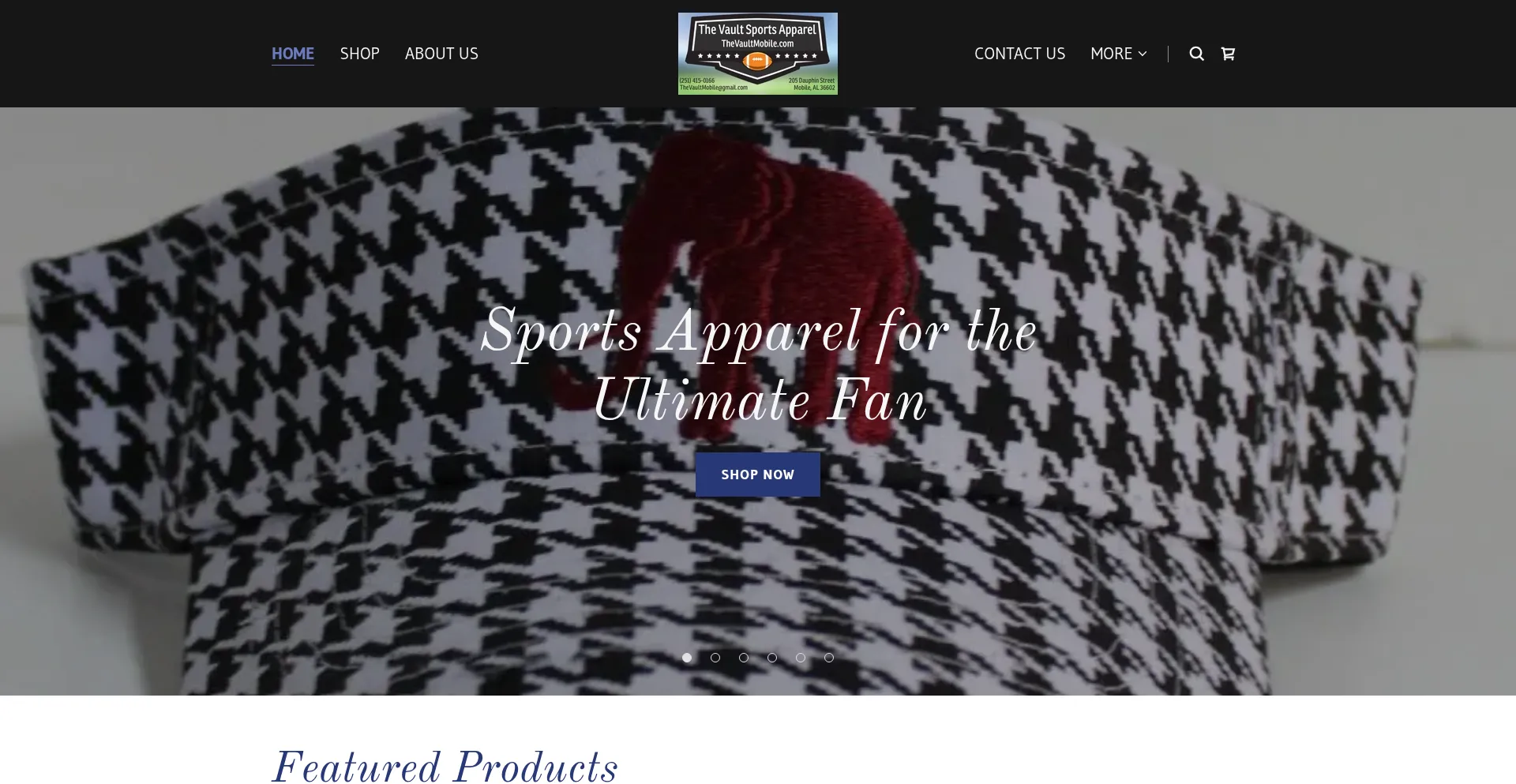 Website screenshot of Thevaultmobile.com
