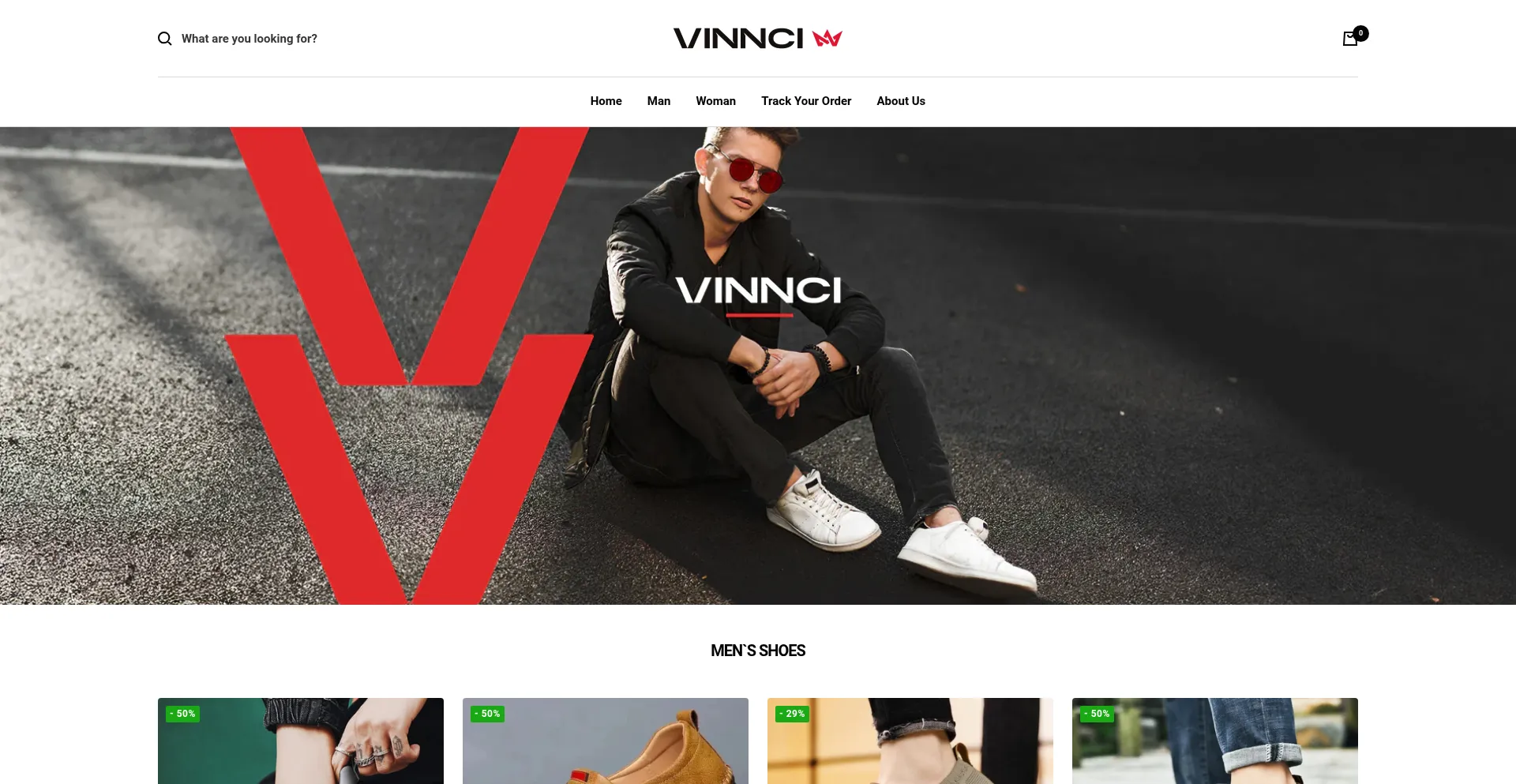Website screenshot of Thevinnci.com