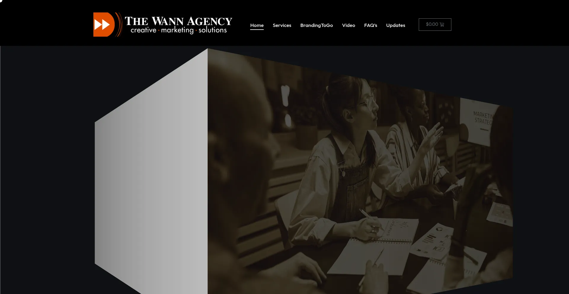 Website screenshot of Thewannagency.com