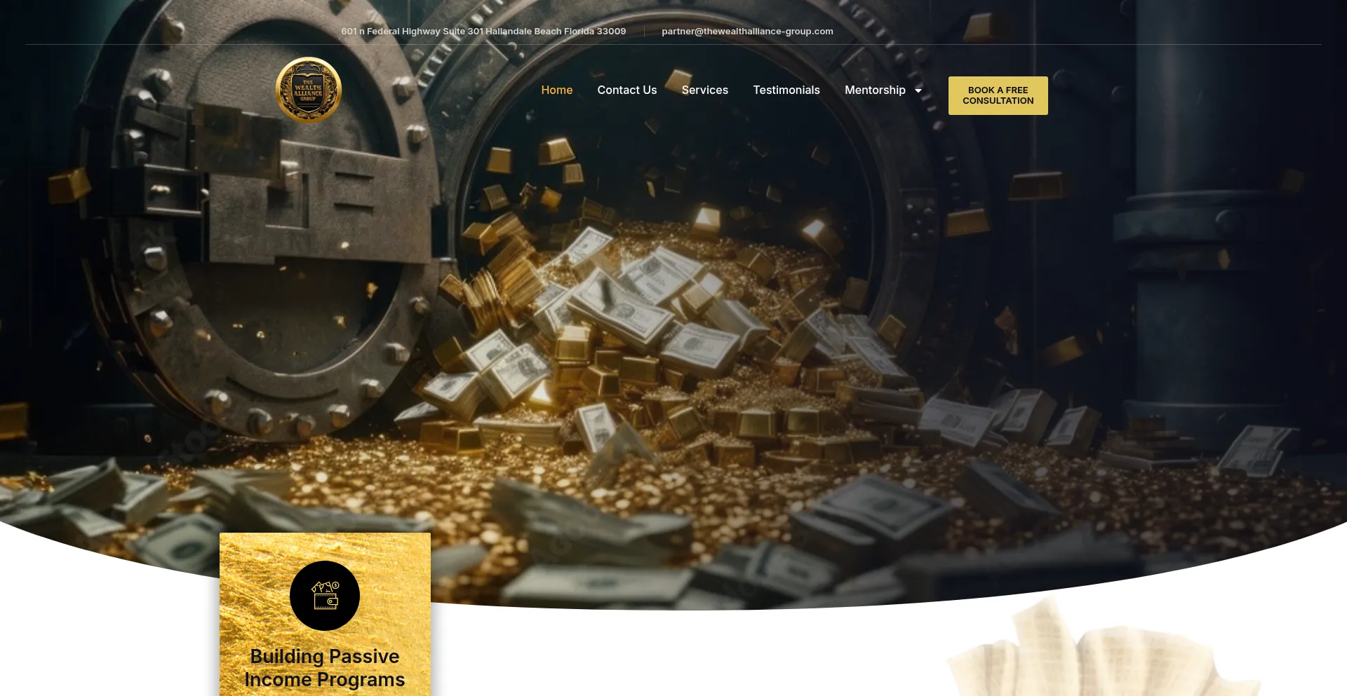 Website screenshot of Thewealthalliance-group.com