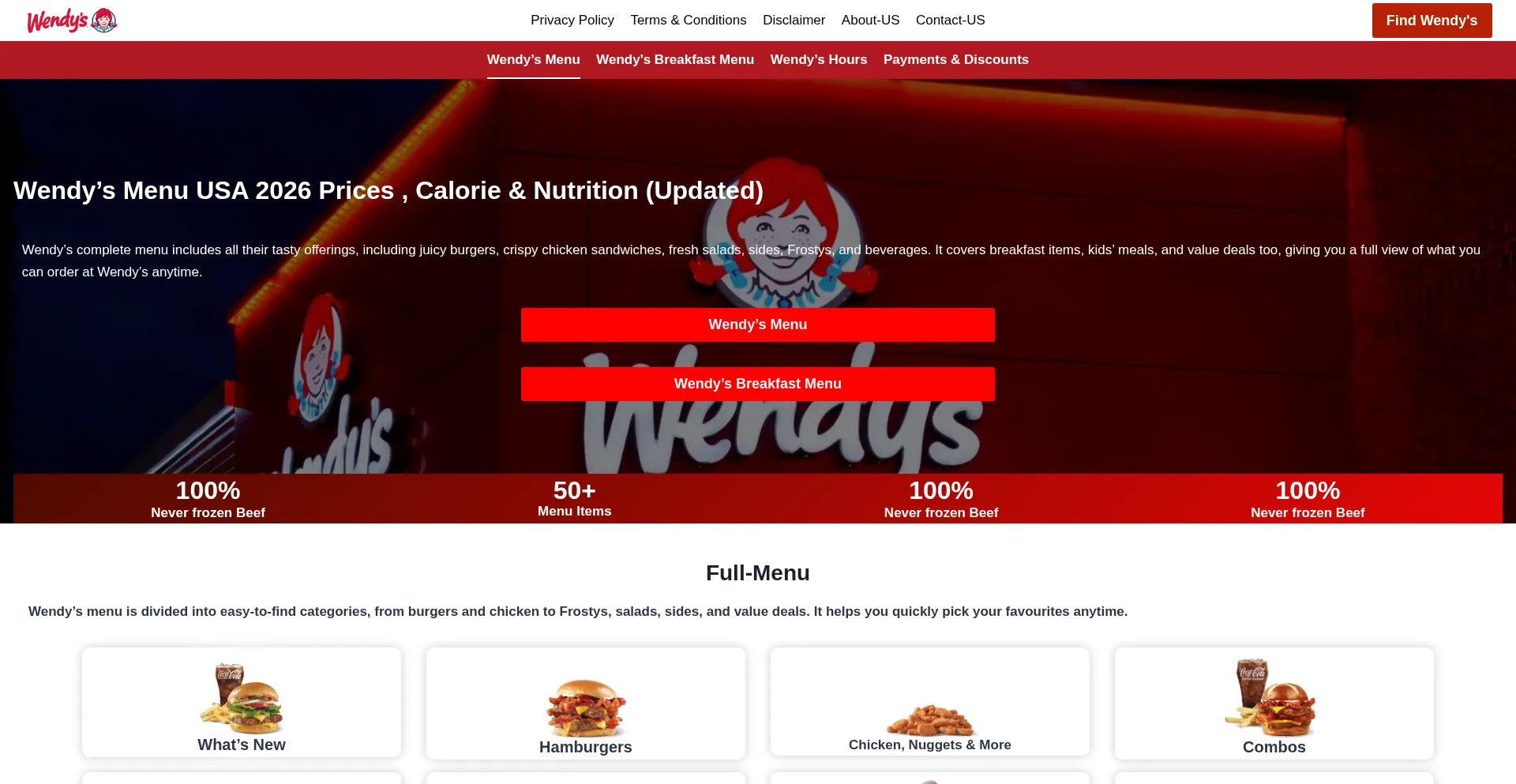 Thewendyzmenu.com