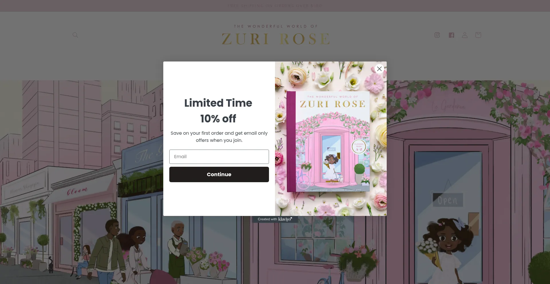Website screenshot of Thewonderfulworldofzurirose.com