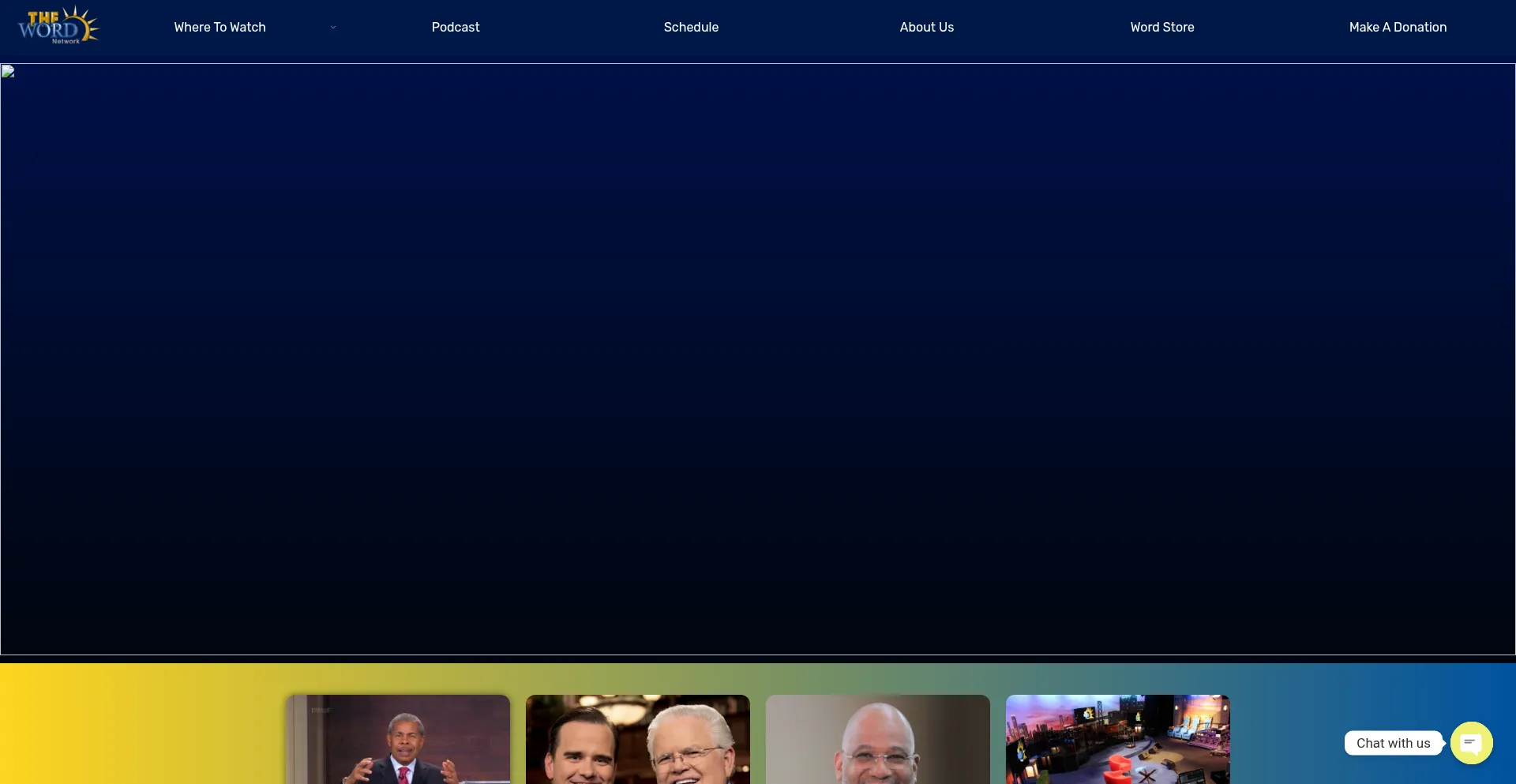 Website screenshot of Thewordnetwork.org