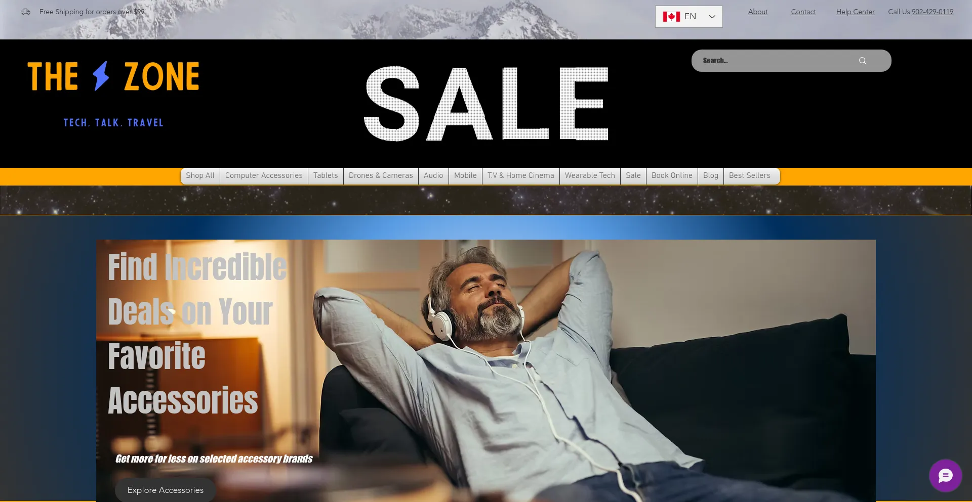 Website screenshot of Thezonecompany.com