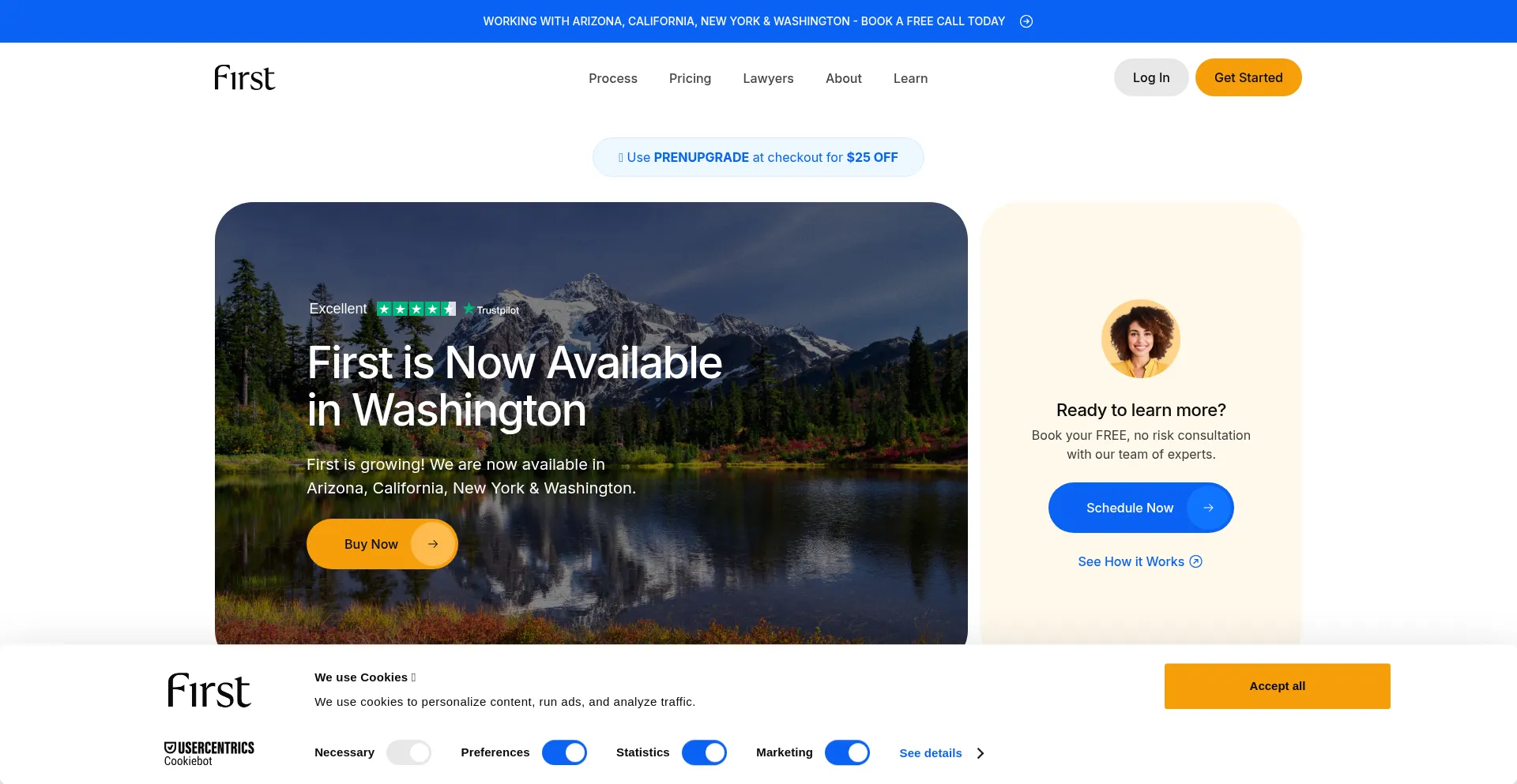 Website screenshot of Thisfirst.com