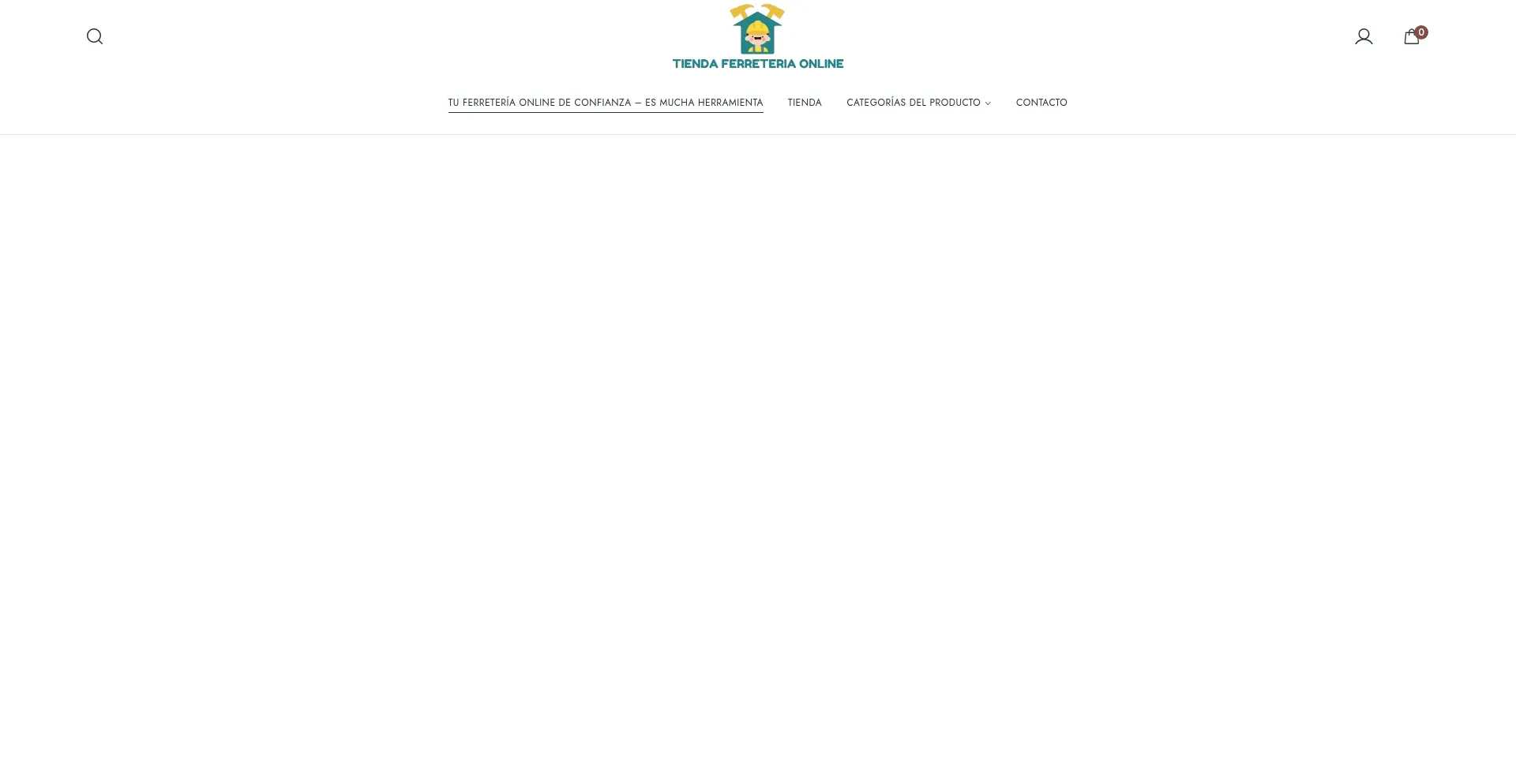 Website screenshot of Tiendaferreteriaonline.com