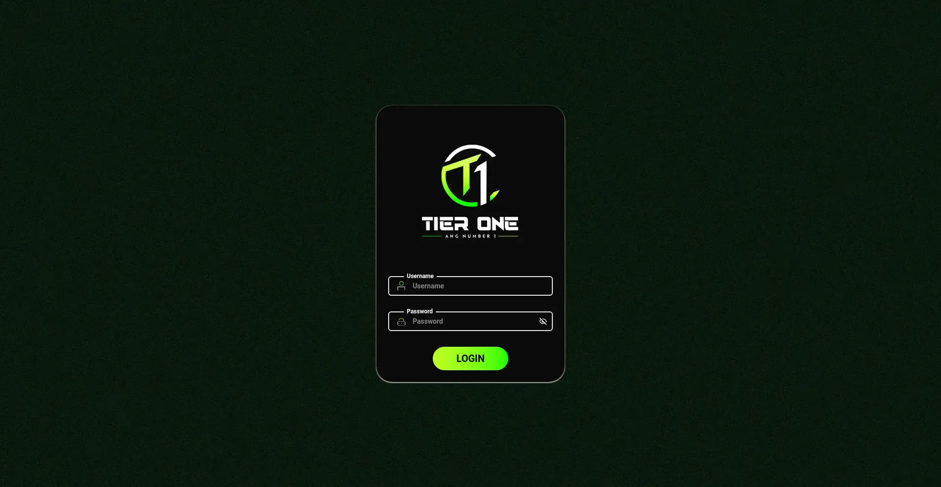 Website screenshot of Tierone.to