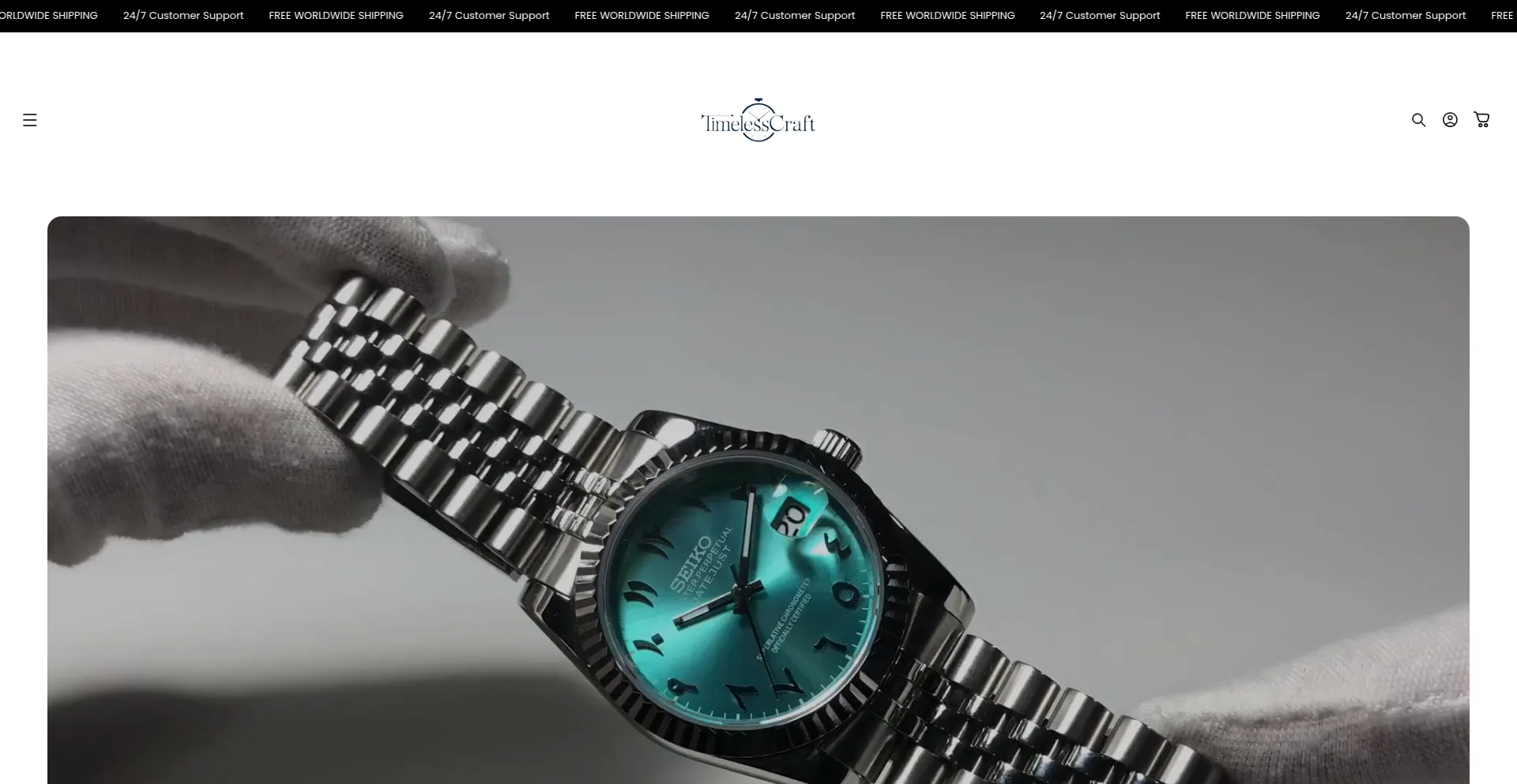 Website screenshot of Timelesscraft.uk