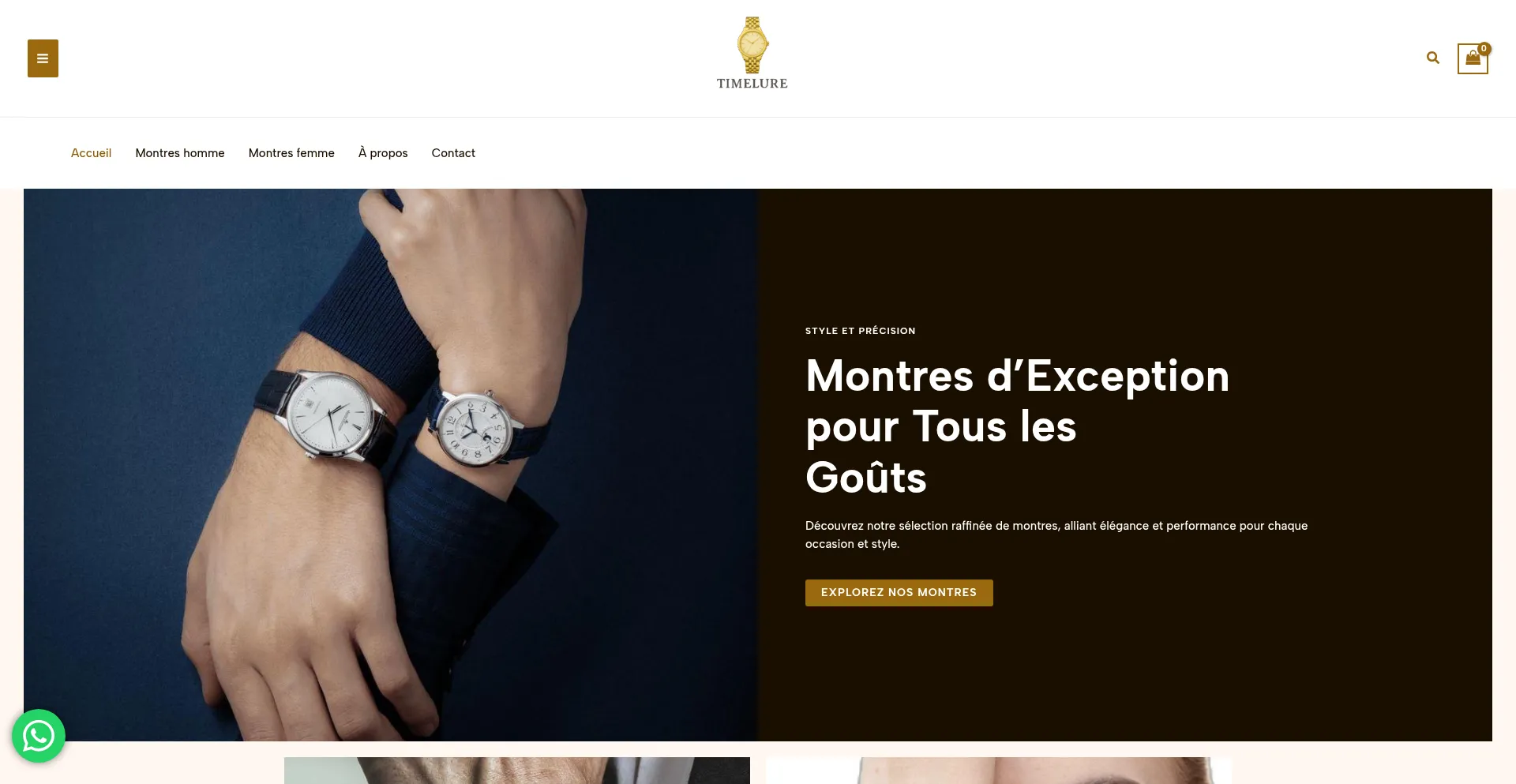 Website screenshot of Timeluree.com