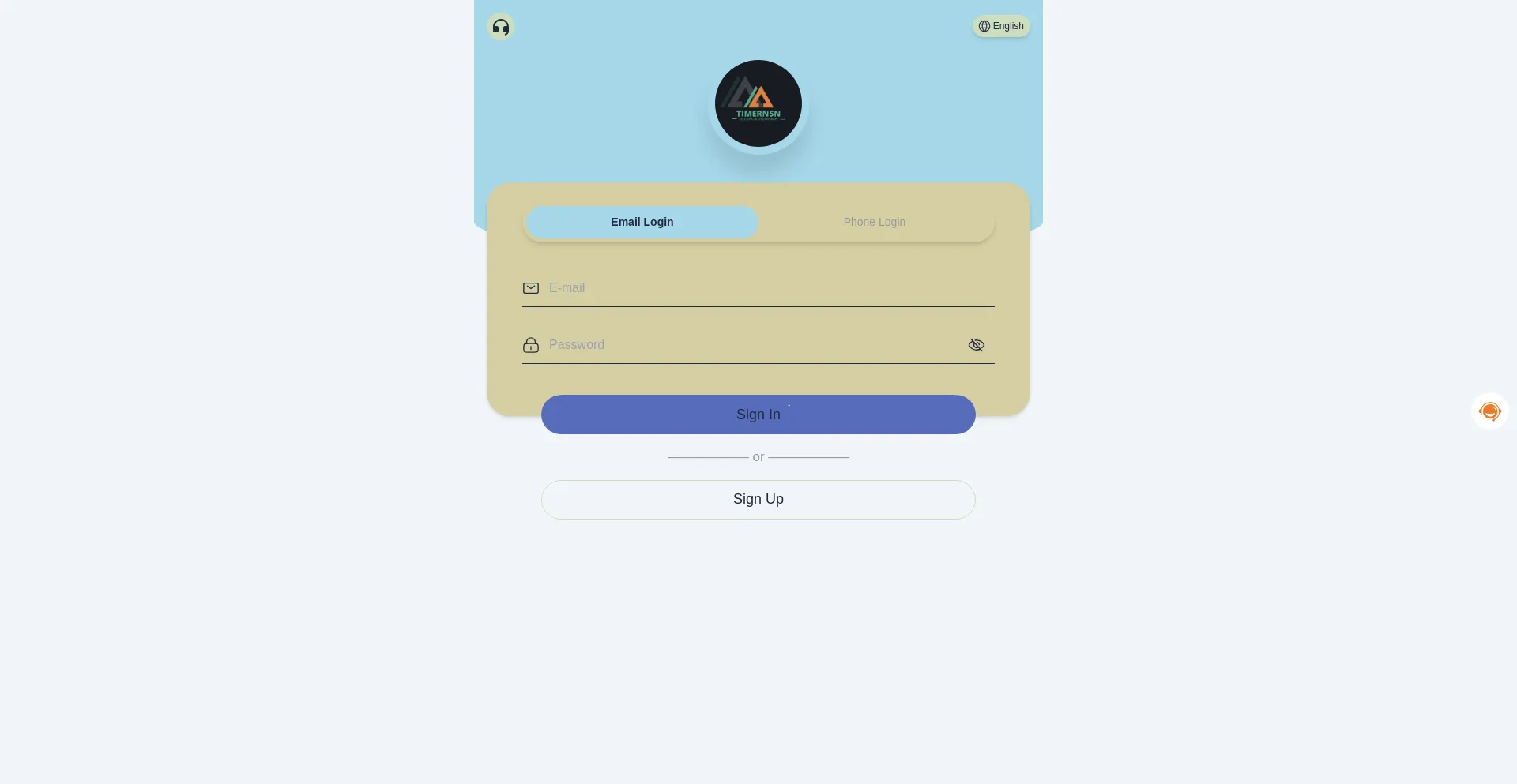 Website screenshot of Timernsn.vip