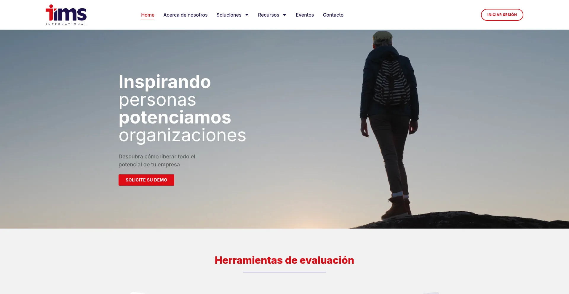 Website screenshot of Timshr.com