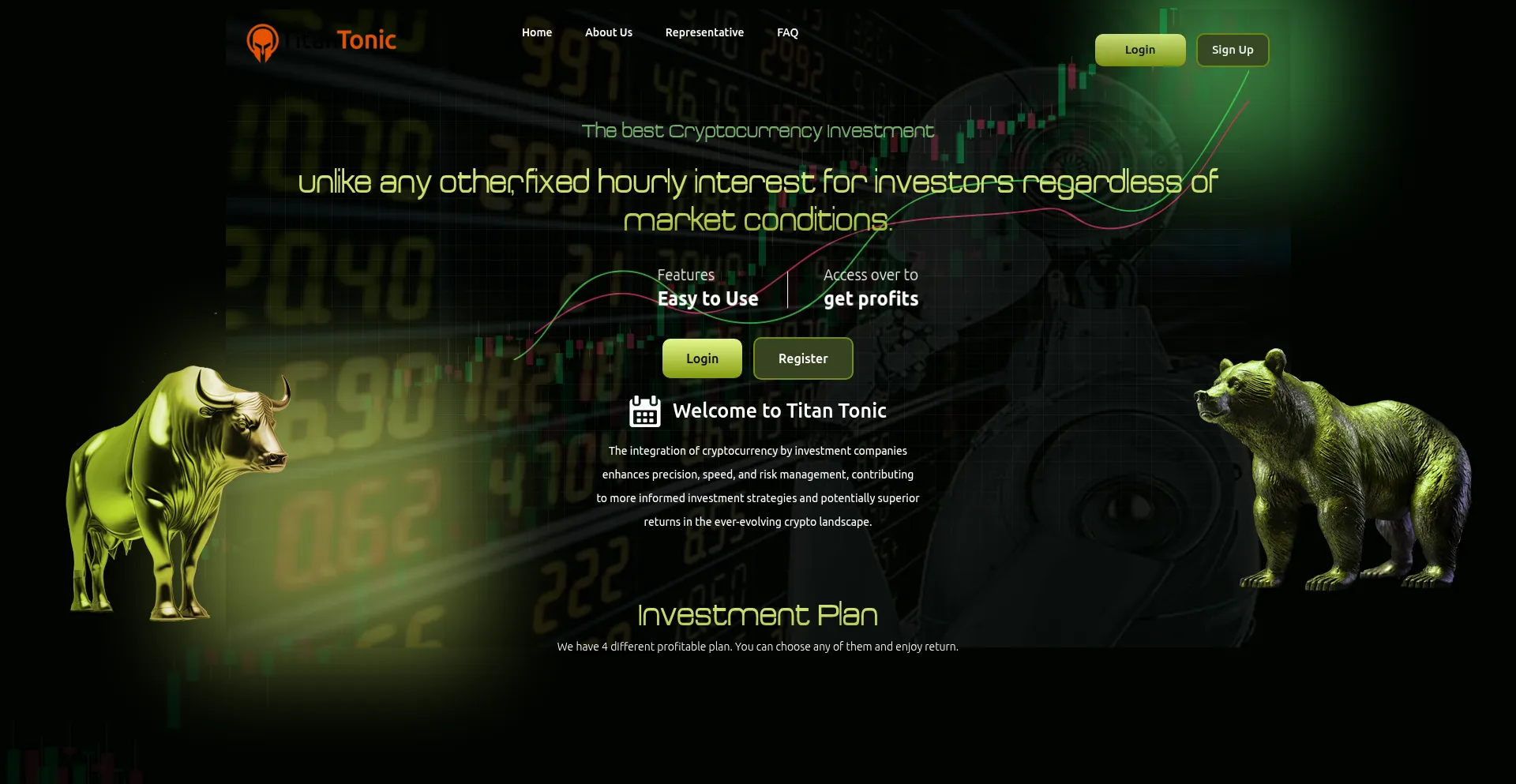 Website screenshot of Titantonic.shop